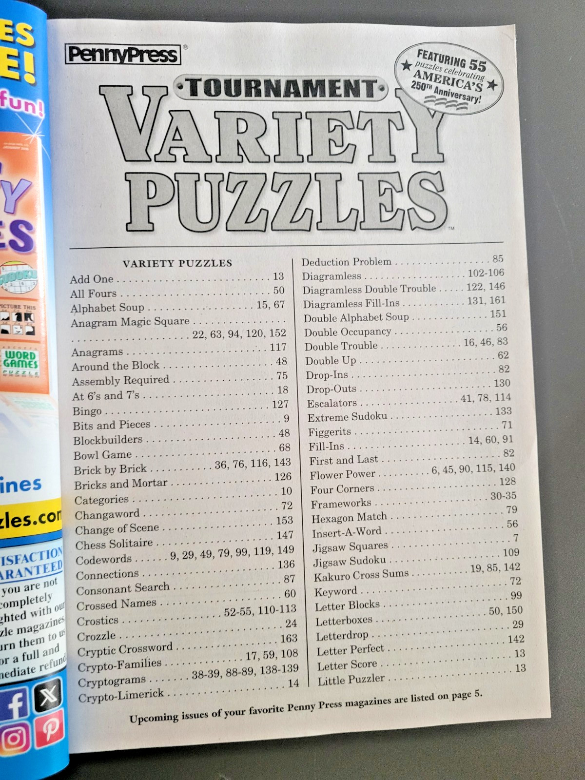 Lot of 2 Penny Press Variety Puzzle Books – Tournament & Approved – Fun For All
