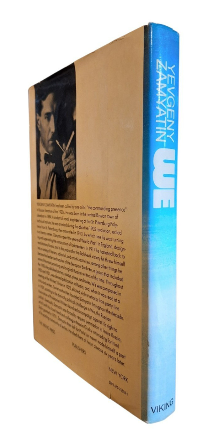 WE by Yevgeny Zamyatin First US edition 1972, HBDJ Viking VG+/VG+ NICE