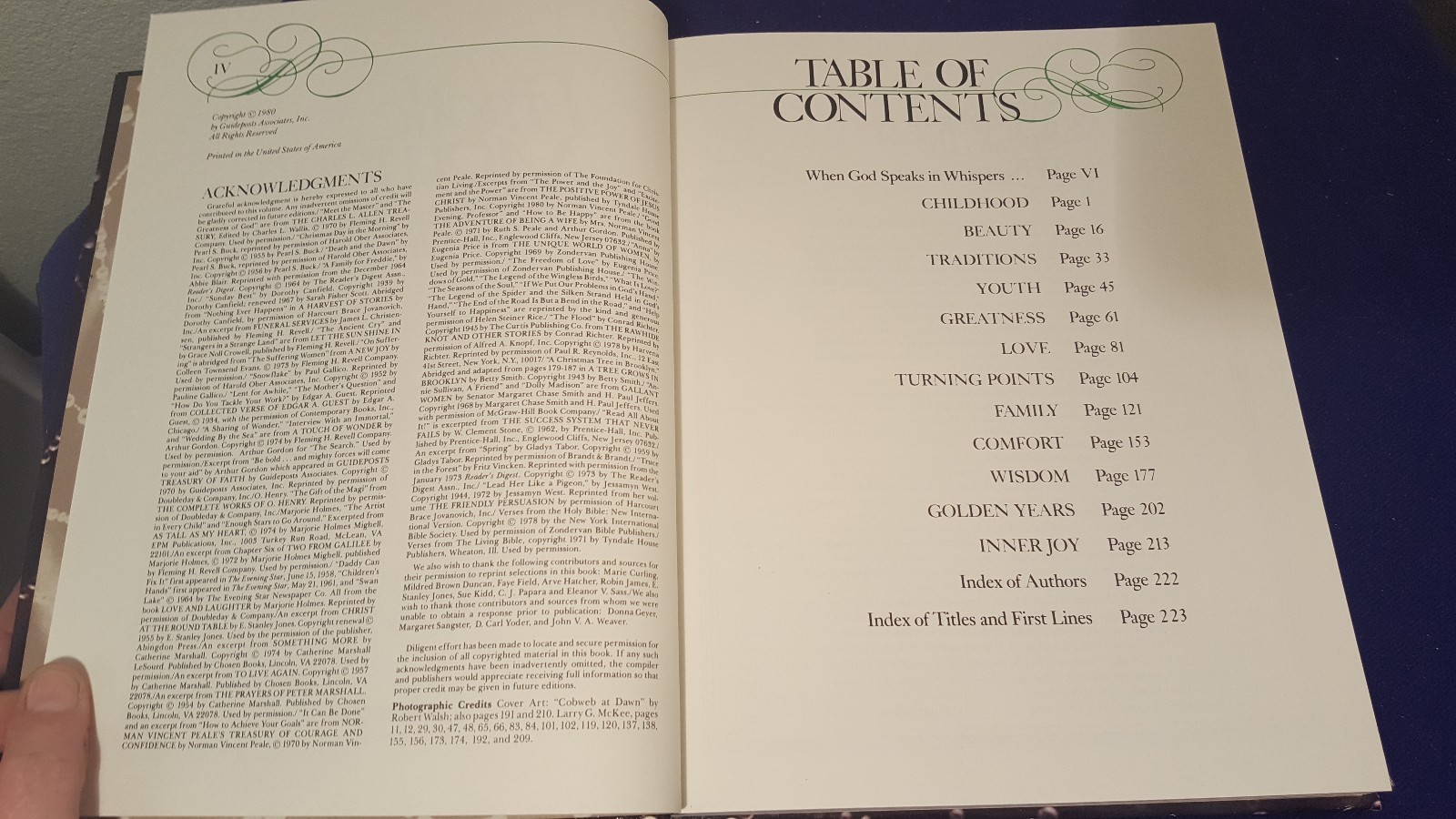 1980 FRAGILE MOMENTS When God Speaks in Whispers Hardcover Book