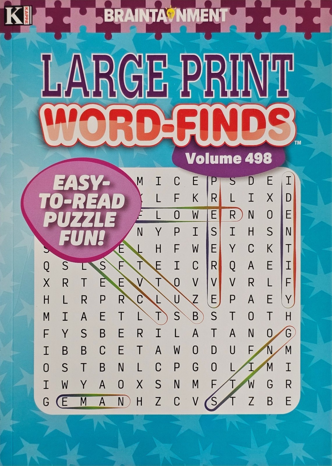 5 New Large Print Word-Finds Puzzle Books Kappa Games Vol# 424-498 ~ Search,Hunt