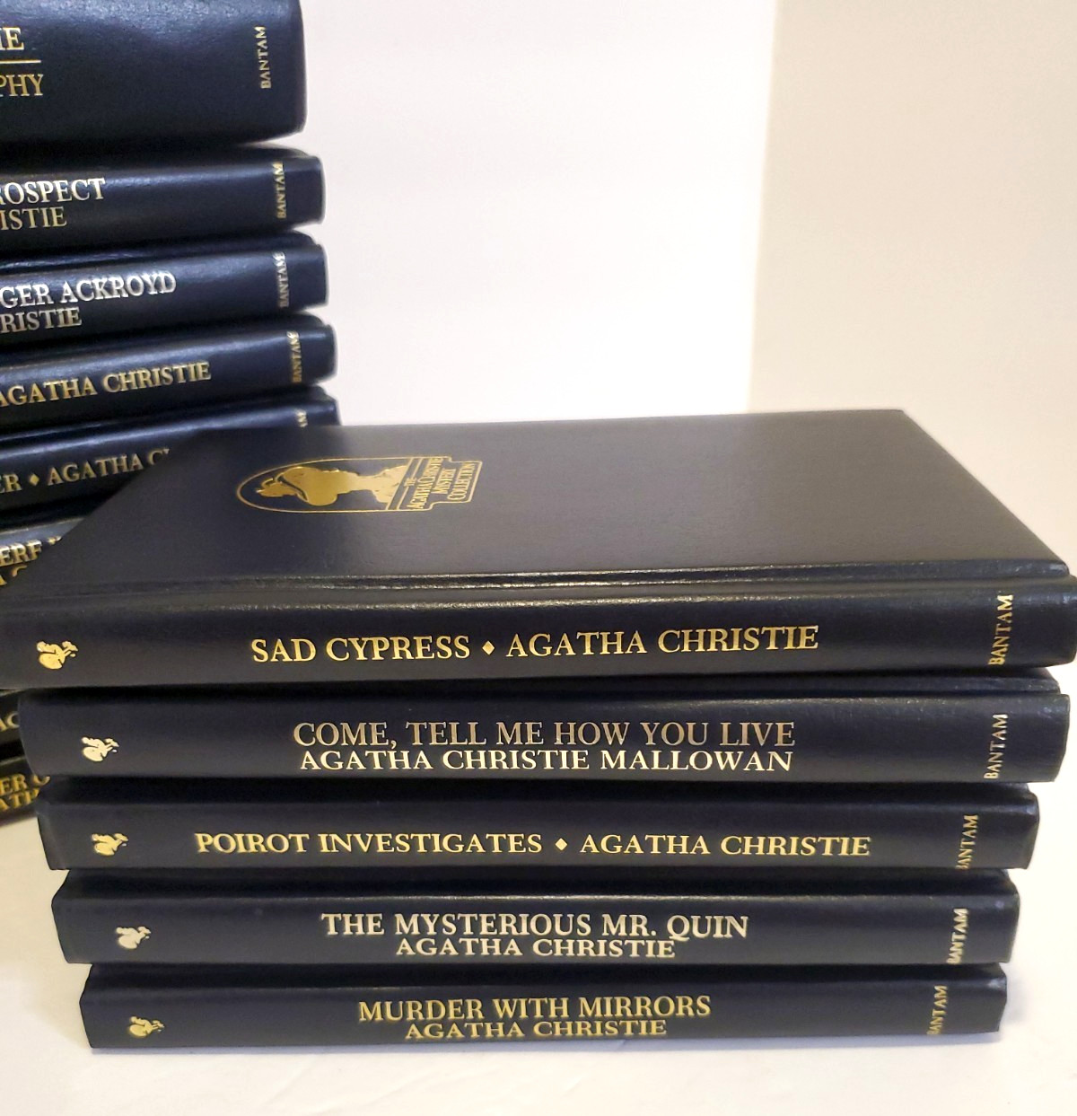 Agatha Christie Mystery Collection Bantam Leatherette HC Editions – Lot of 19
