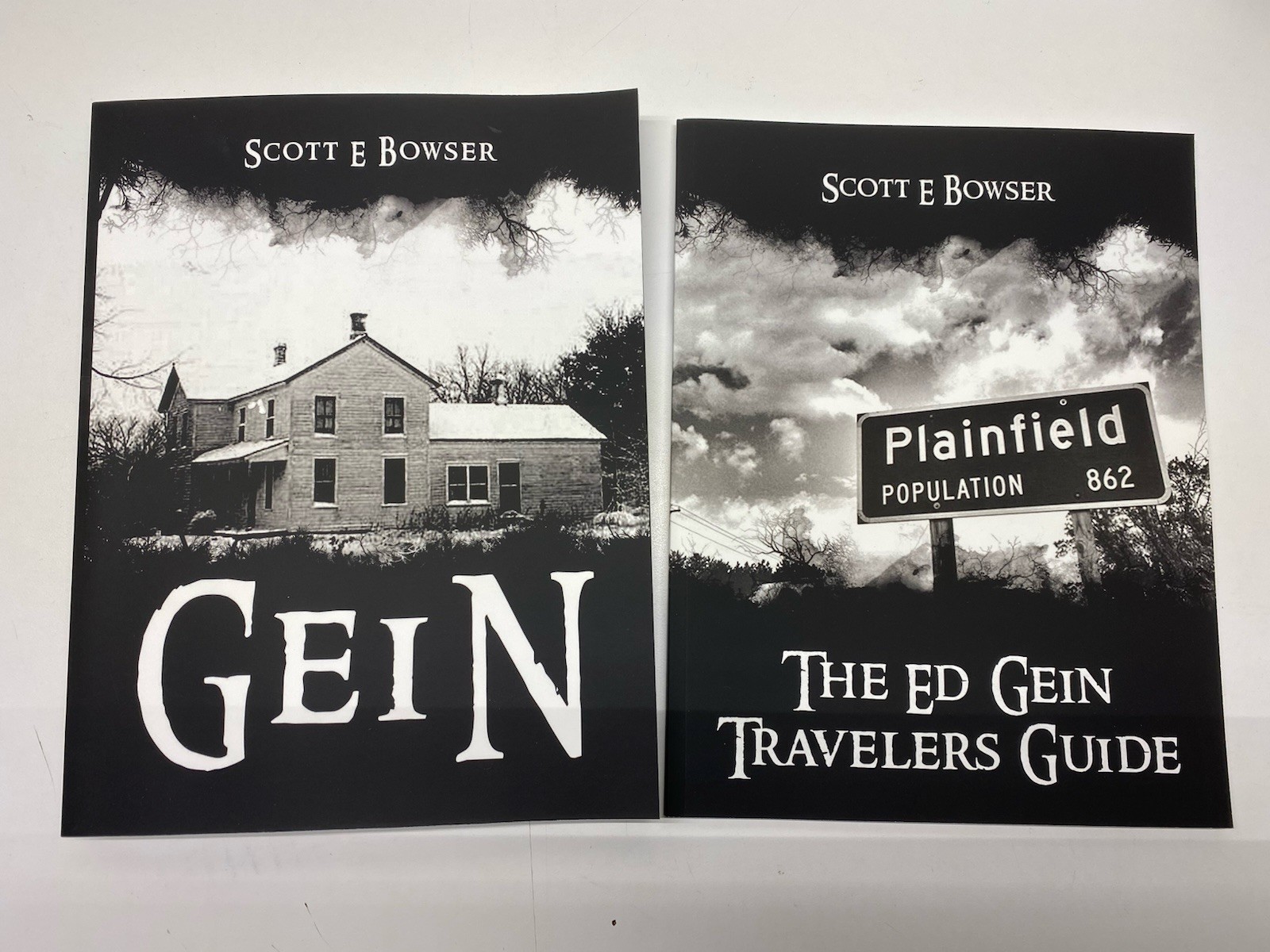 Ed Gein 2 Book Set Signed Scott Bowser Gein + Traveler’s Guide New