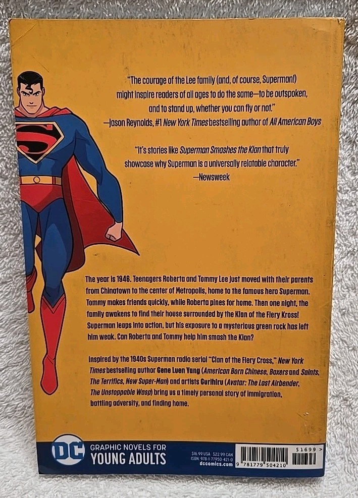 Superman Smashes the Klan by Gene Luen Yang (2020, Trade Paperback)