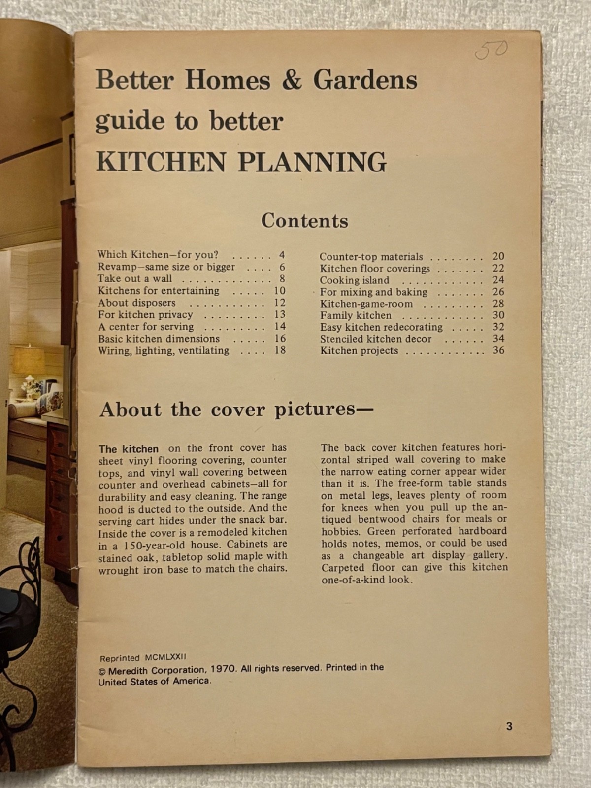 Better Homes and Gardens Guide to Better Kitchen Planning Meredith Corp 1970