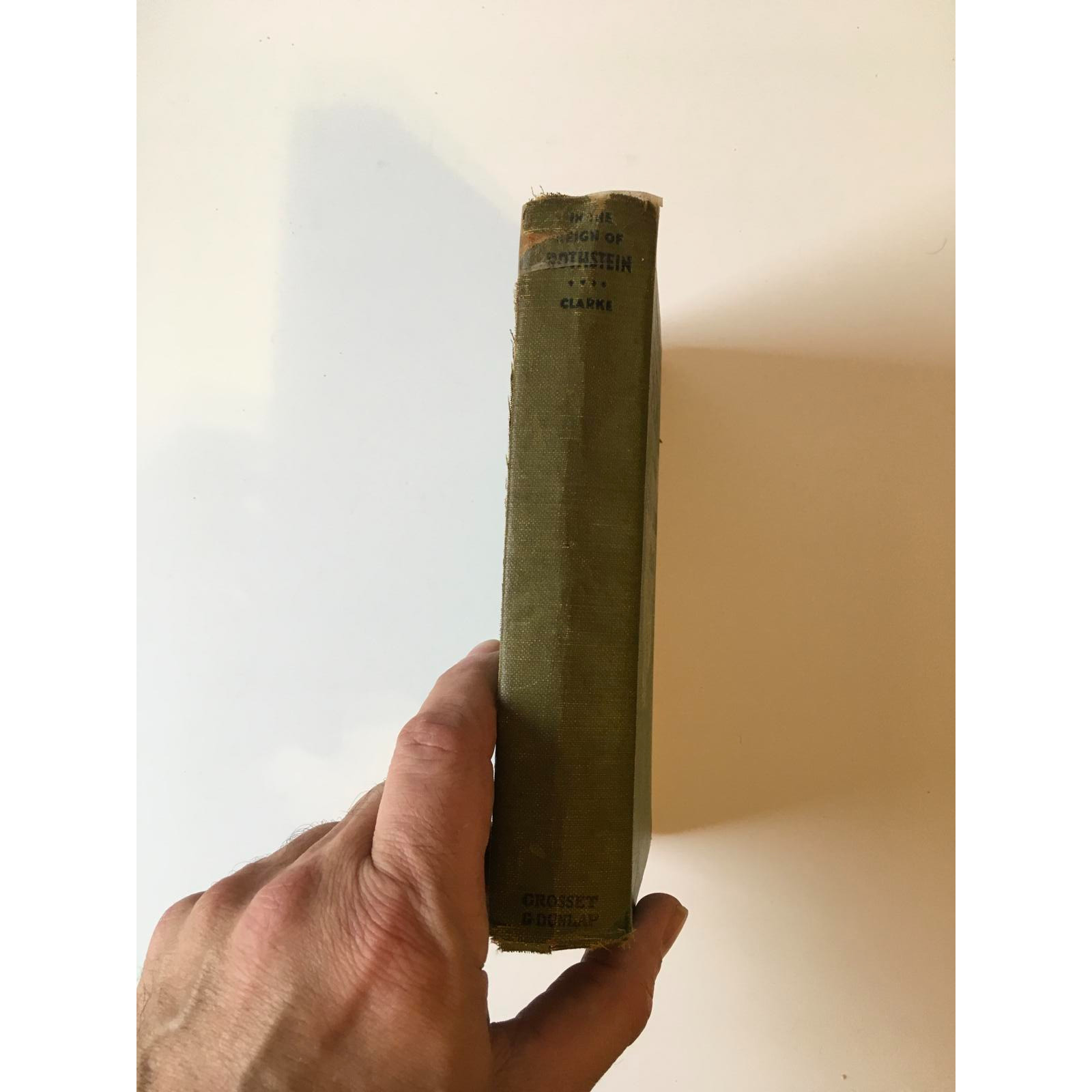 In the Reign of Rothstein by Donald Henderson Clarke 1930 Hardcover Book