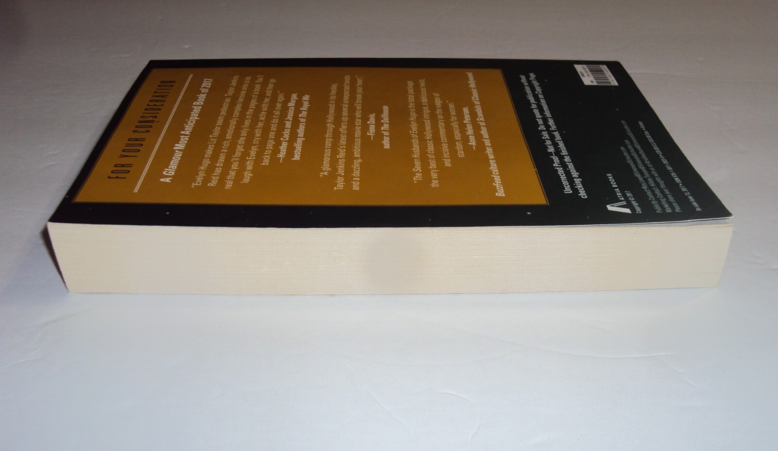 ARC The Seven Husbands of Evelyn Hugo ADVANCE READER’S COPY Taylor Jenkins Reid