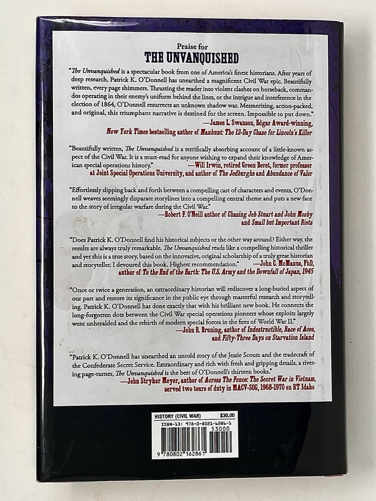 Unvanquished : The Untold Story of Lincoln’s Special Forces, the Manhunt for…