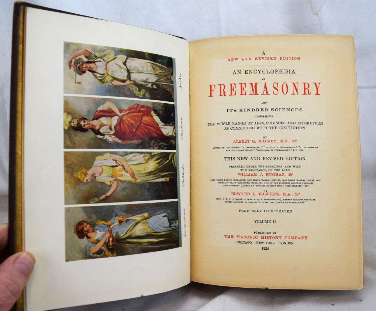 1924 An Encyclopedia of Freemasonry Albert Mackey Volume II