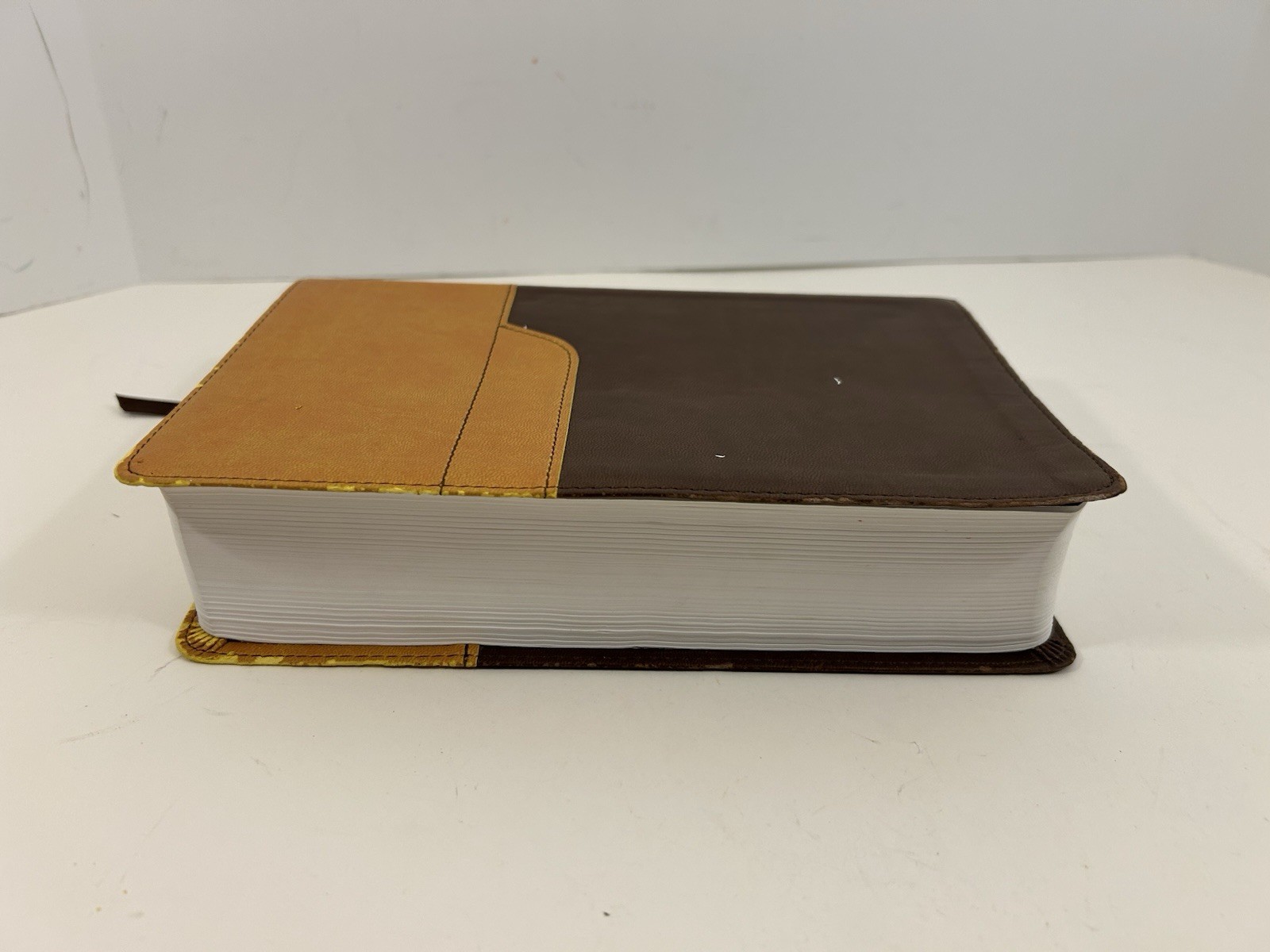 Holy Bible NIV Large Print Zondervan Italian Duo-Tone Leather
