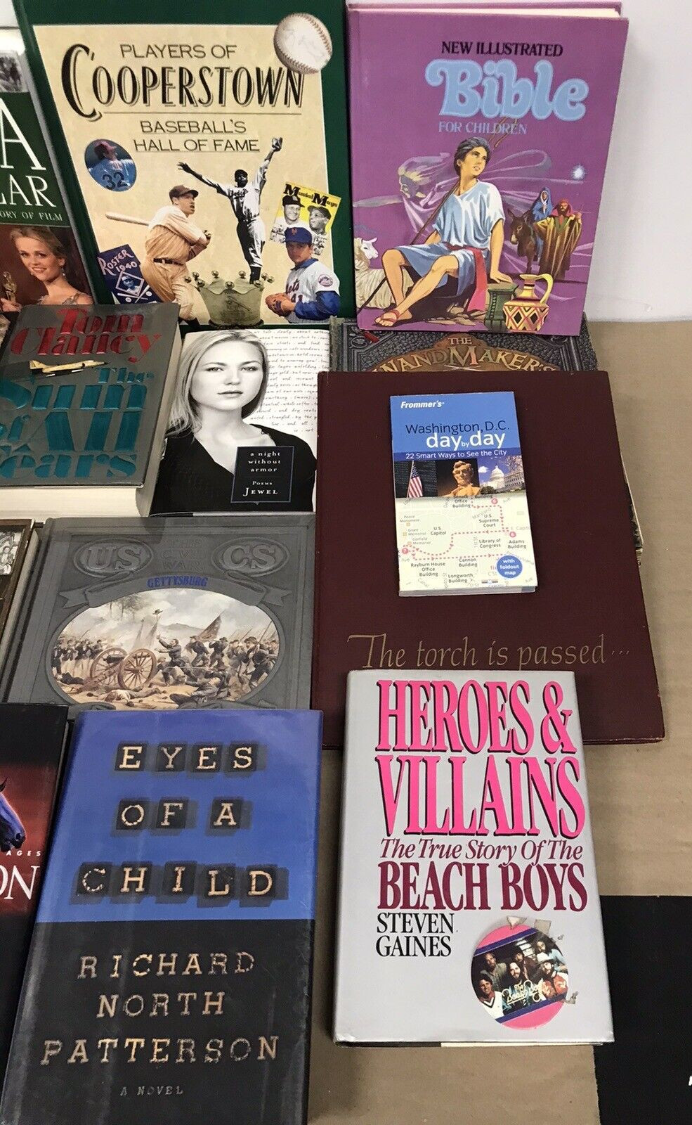 Vintage 16pc Book Lot Film Education History Biographies Novels & More