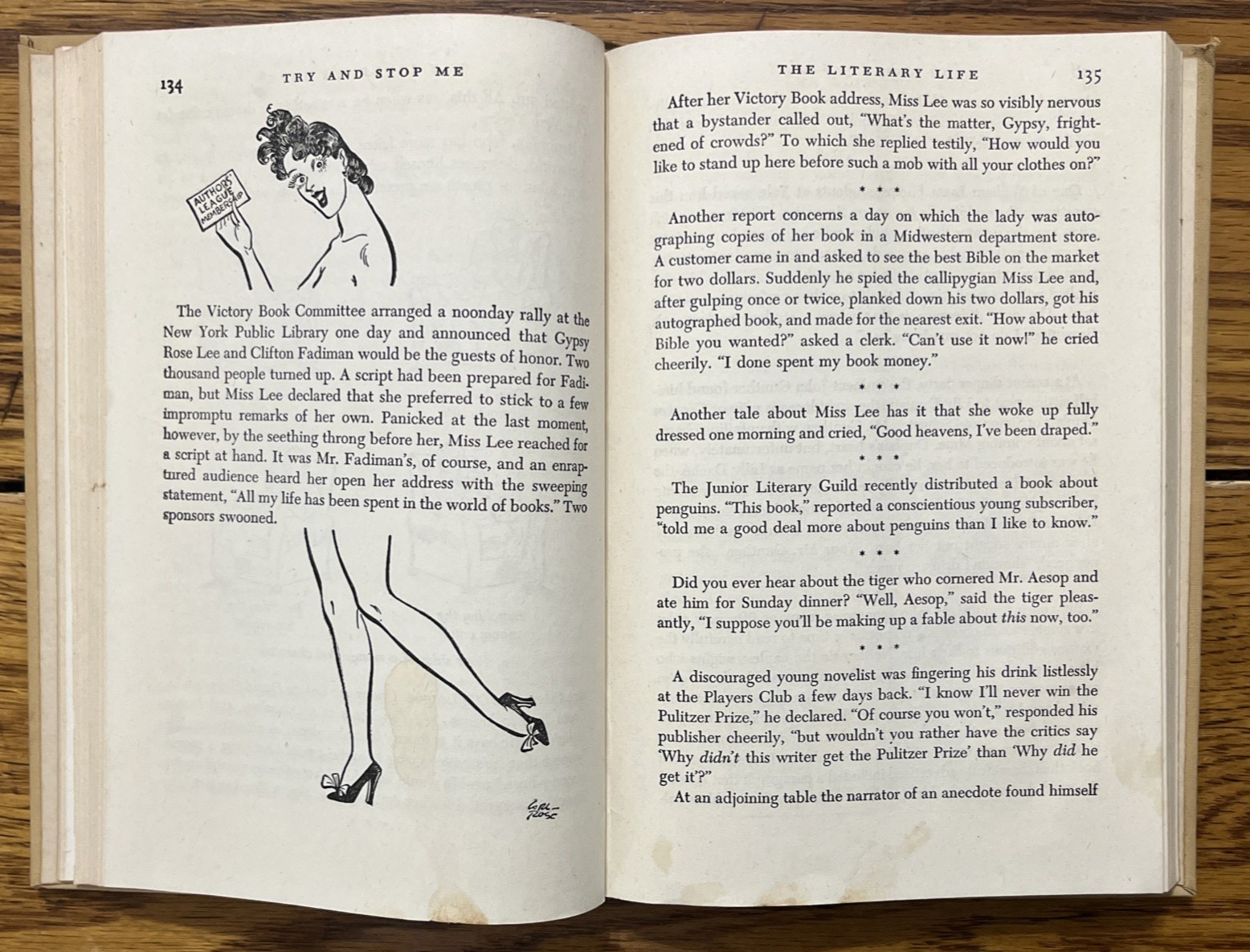 Try And Stop Me by Bennett Cerf HC 1944 Anecdotes, Stories, Jokes