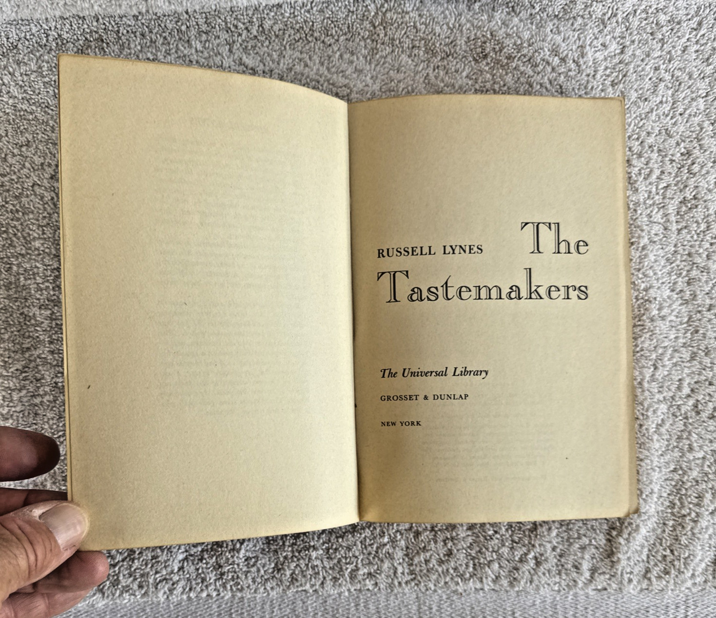 The Tastemakers By Russell Lynes 1954 Paperback Grosset’s Universal Library Vtg