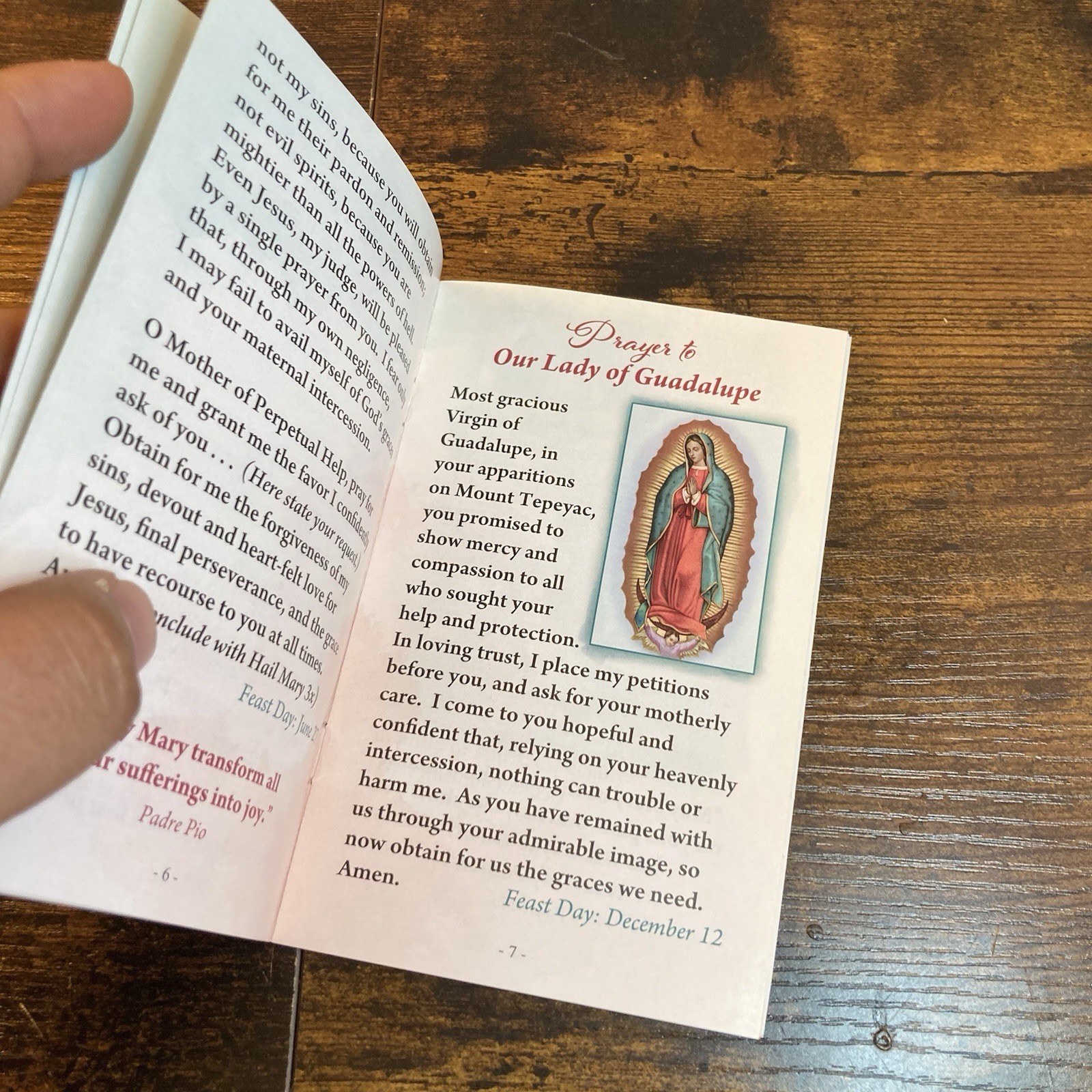 My Blessed Mother Prayers Booklet Padre Pio Foundation of America