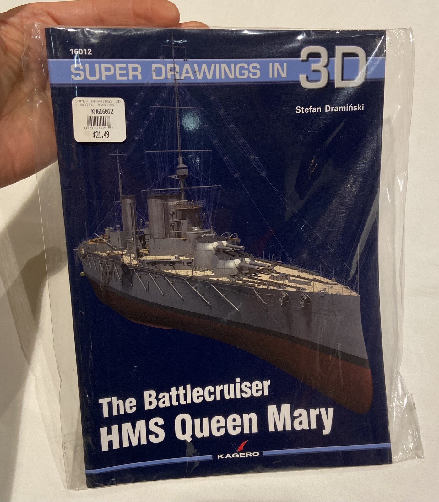 THE BATTLECRUISER HMS QUEEN MARY (SUPER DRAWINGS IN 3D) By Stefan Draminksi