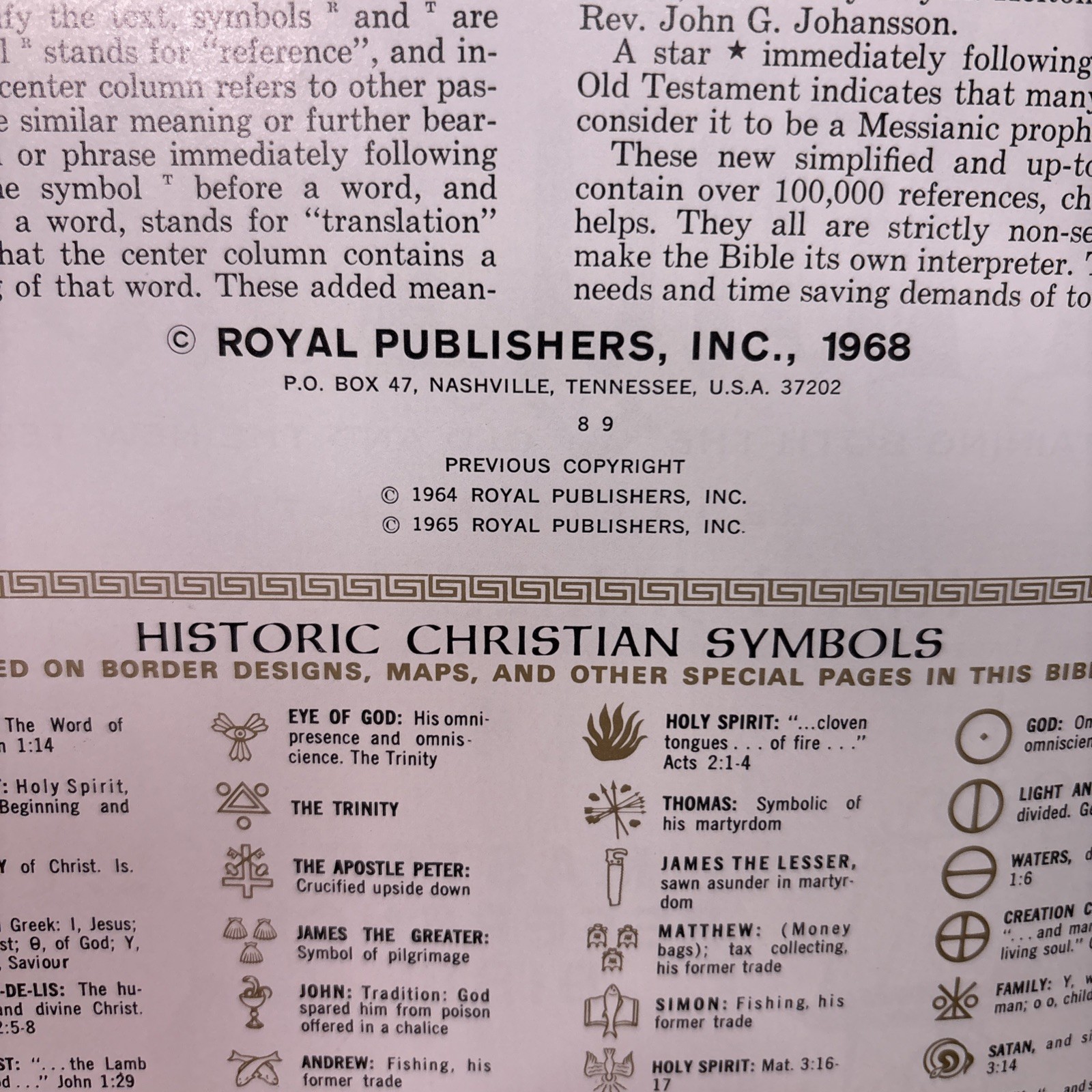 Vintage Holy Bible Family King James Version 1968 Illustrations Large