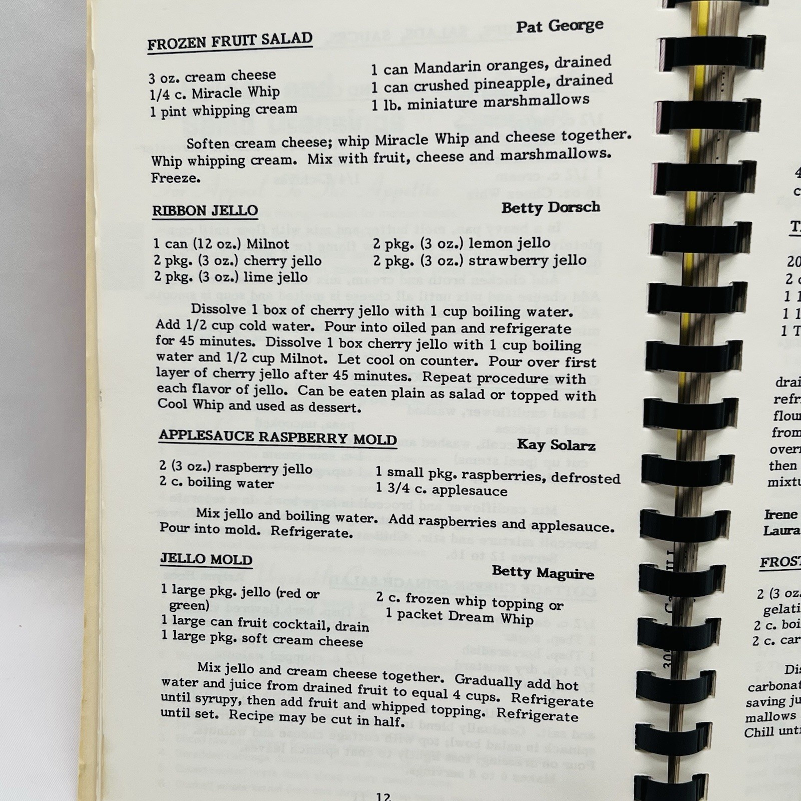 Sts. Peter & Paul Church Cookbook 1986 Cary Illinois Spiral Bound 146 Pages