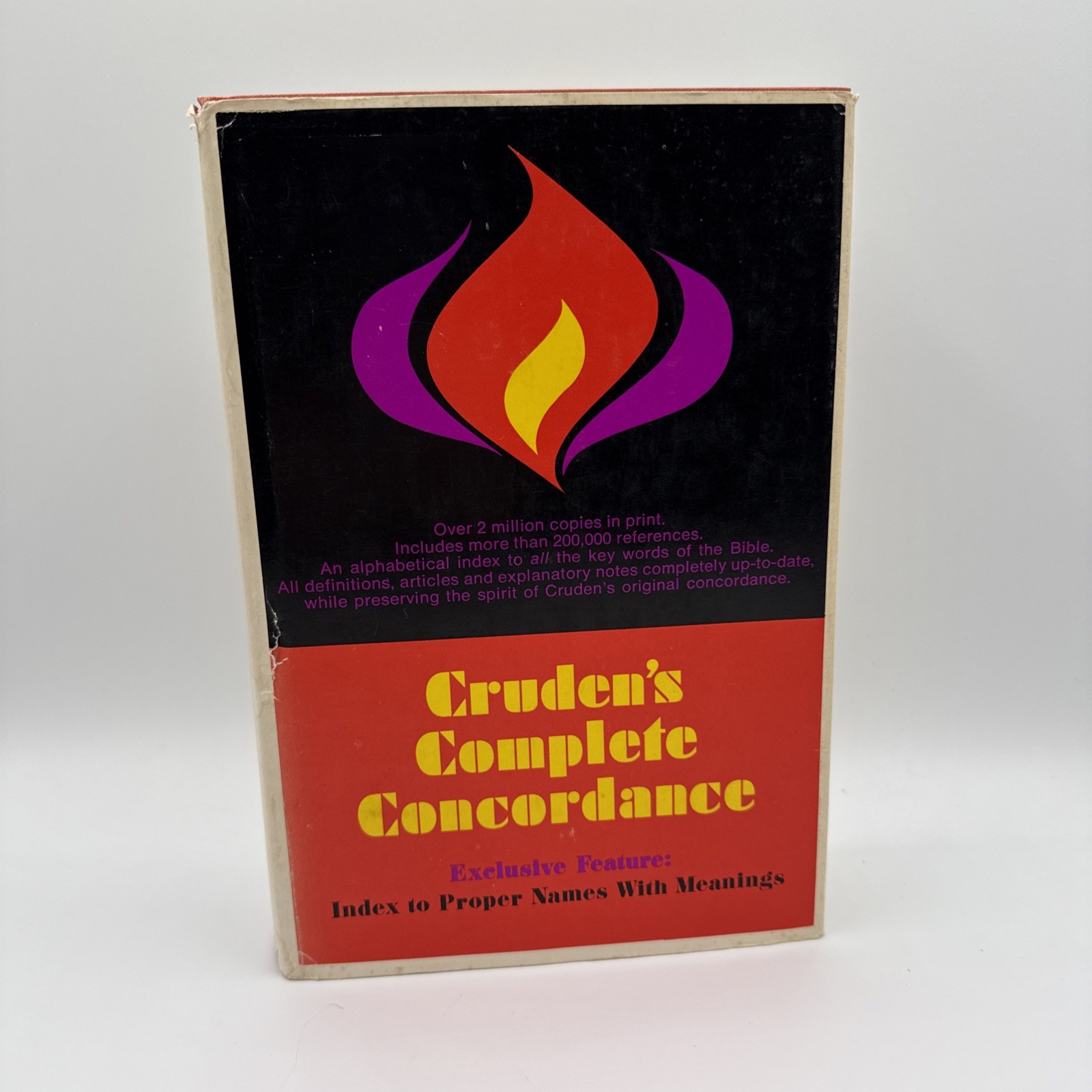 Cruden’s Complete Concordance With Exclusive Feature 1974 12th printing HCDJ