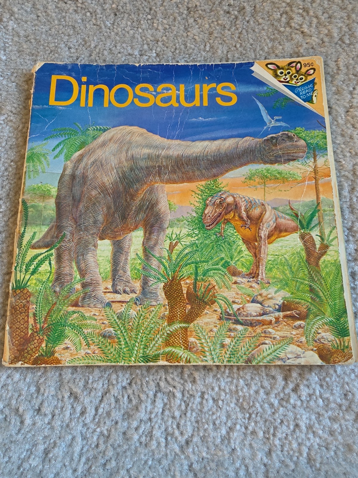 Random House Dinosaurs Book Kids Multi Vintage 1977 Peter Zallinger