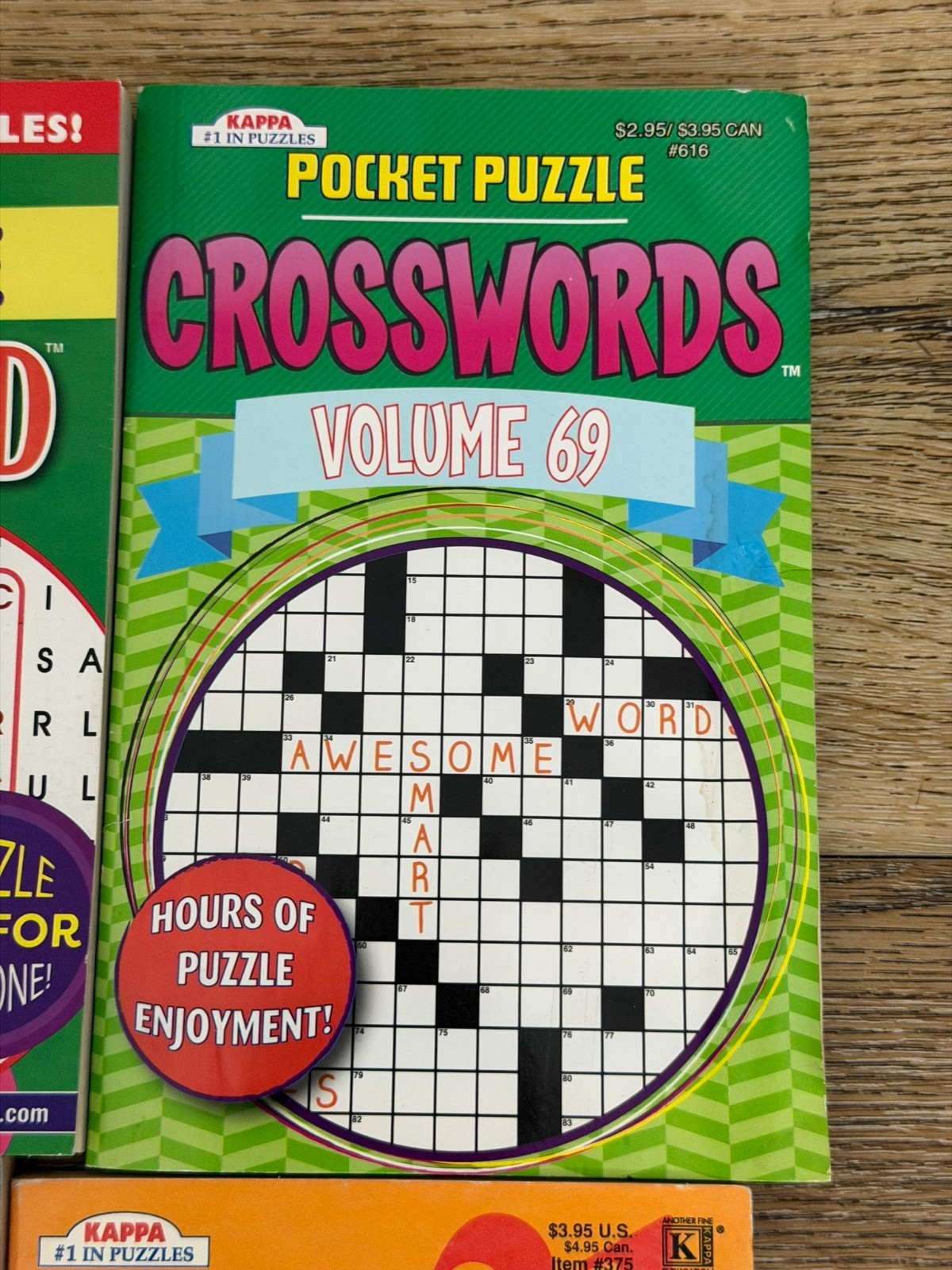 Puzzle Book Lot 6 Large Print Word Find Sudoku Crossword Kappa Puzzles