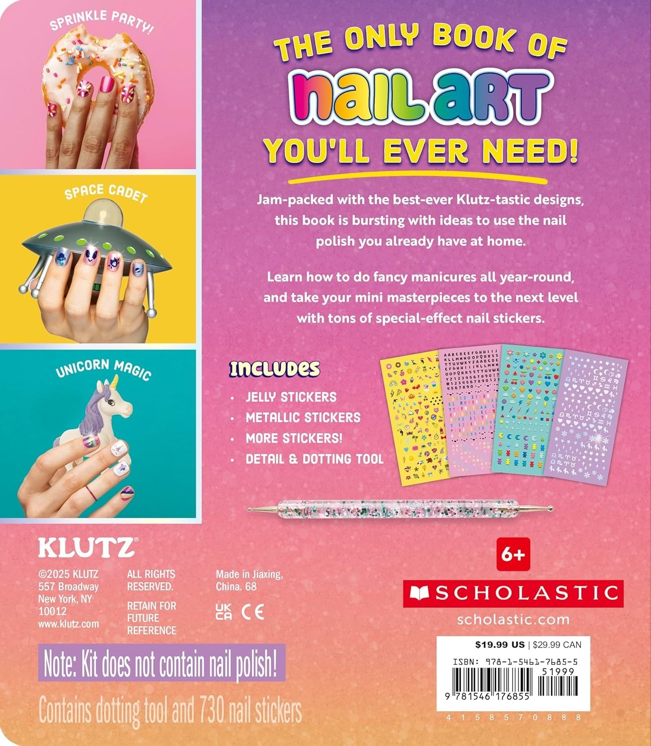 New Klutz Book of Nail Art by Editors of Klutz (2025, Hardcover)