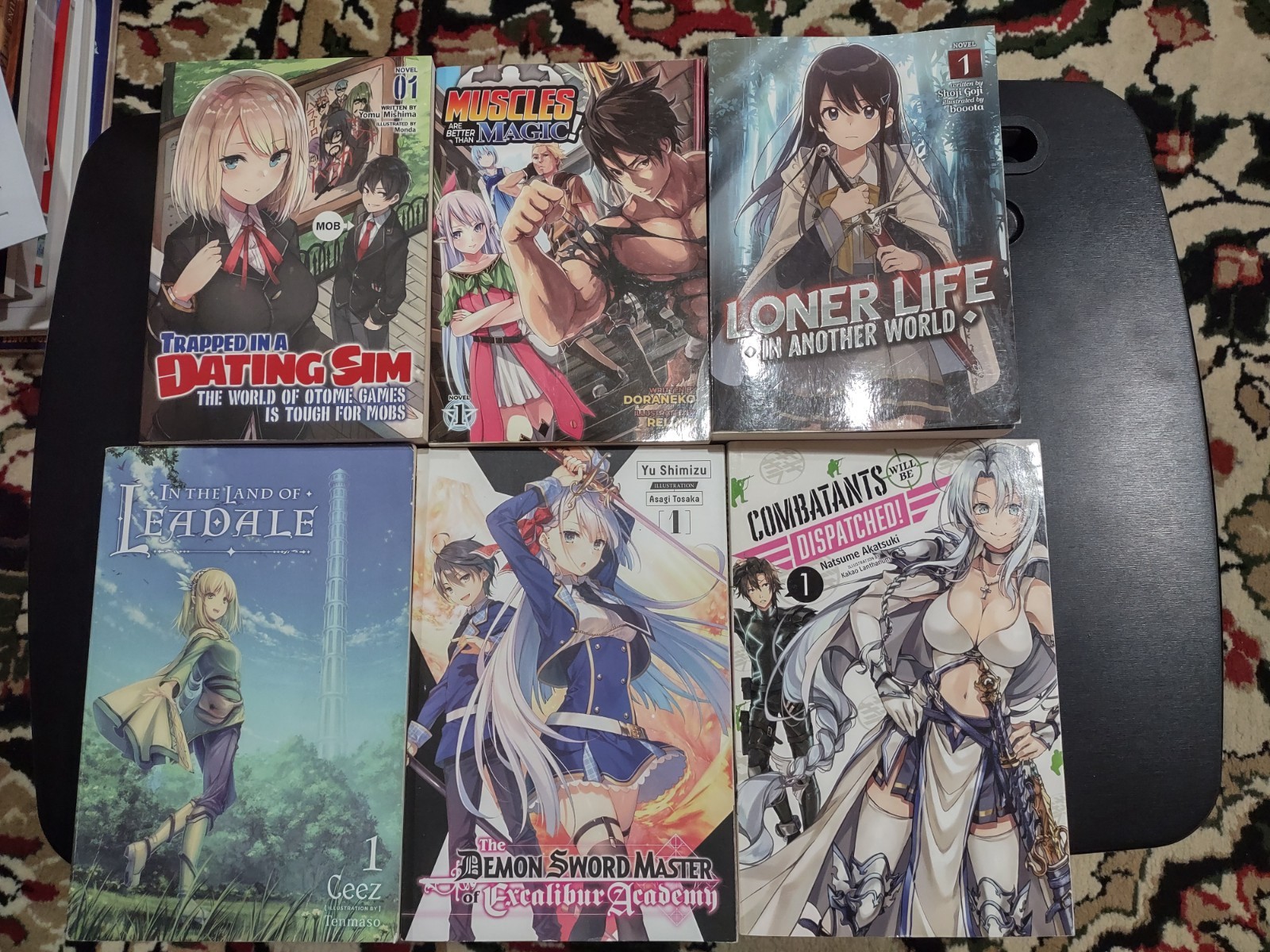 Trapped in a Dating Sim, Loner Life, Leadale, Etc Volume 1 Light Novel Lot