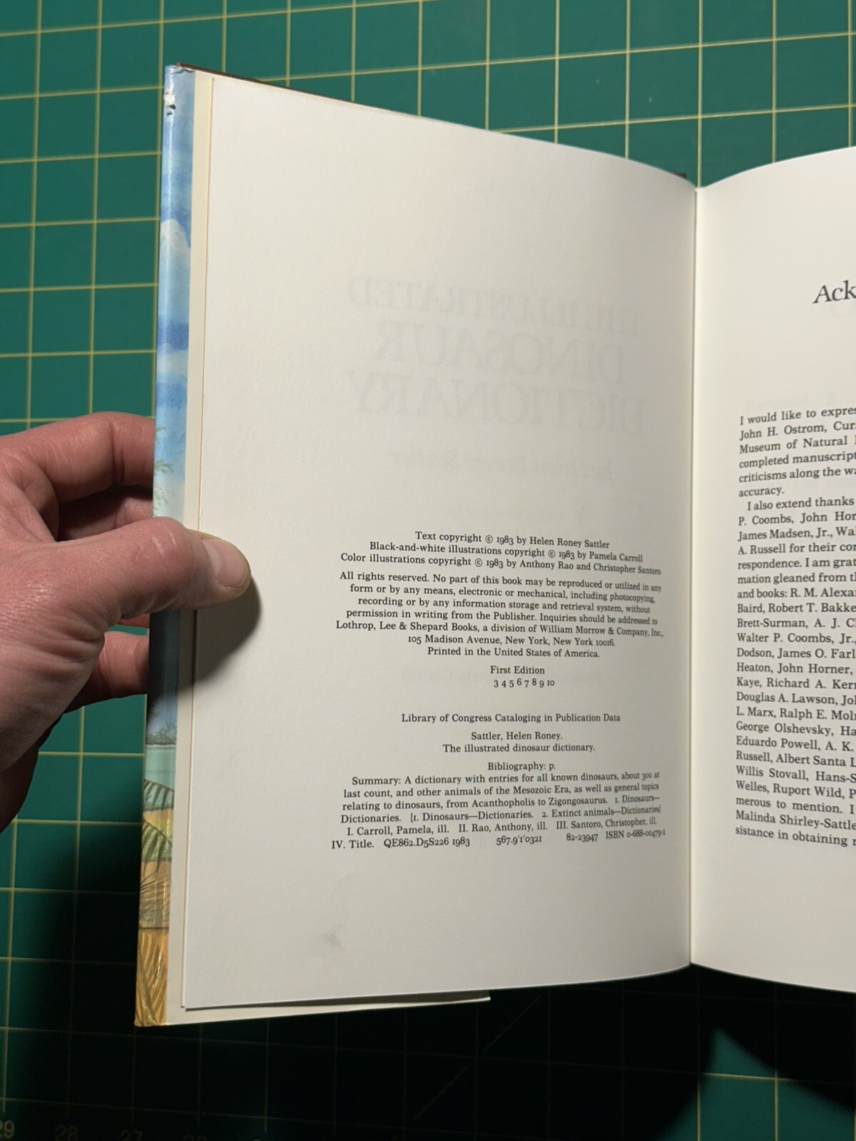 The Illustrated Dinosaur Dictionary by Helen Roney Sattler