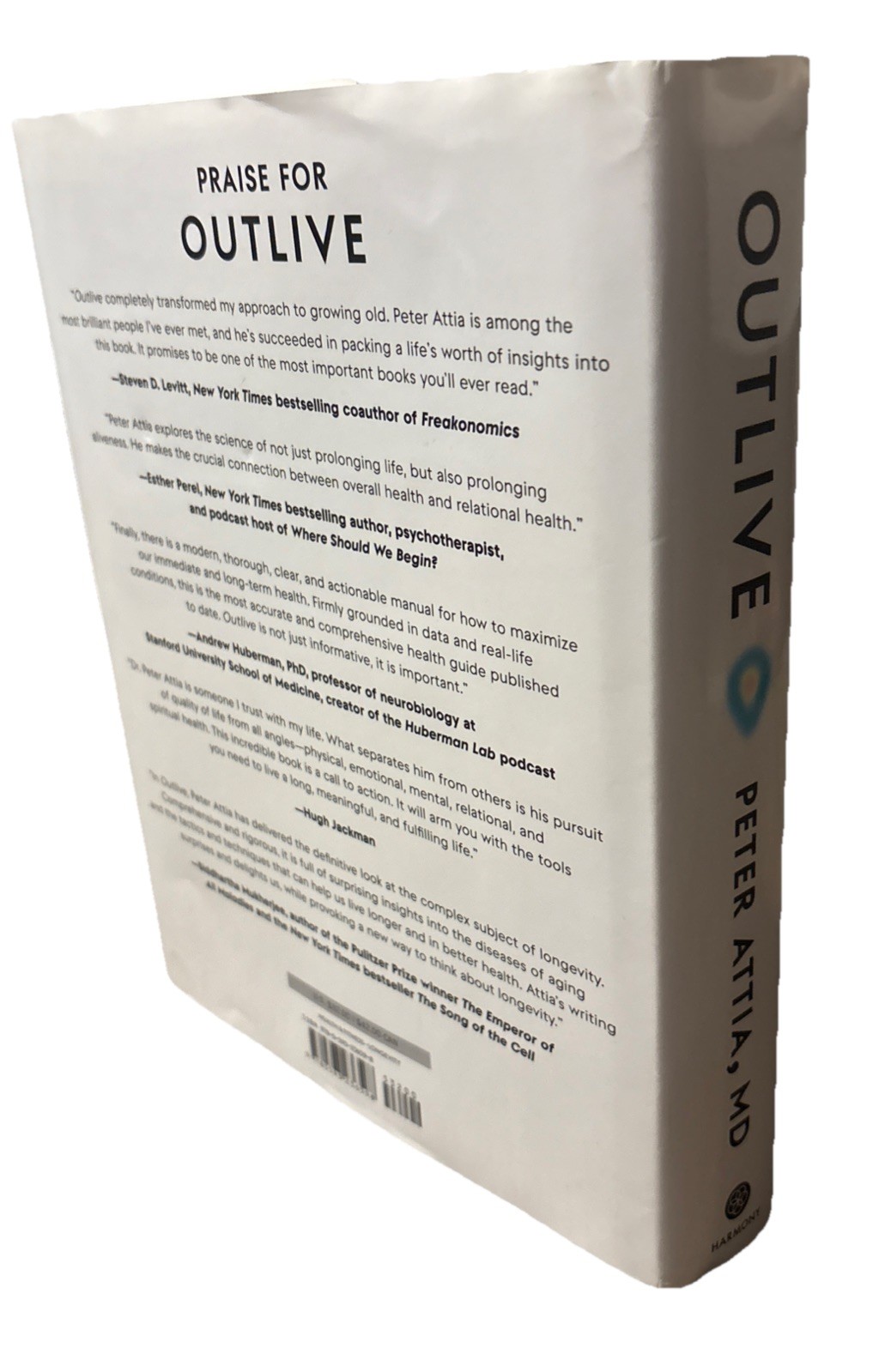 Outlive The Science and Art of Longevity Peter Attia First Edition/1st Printing