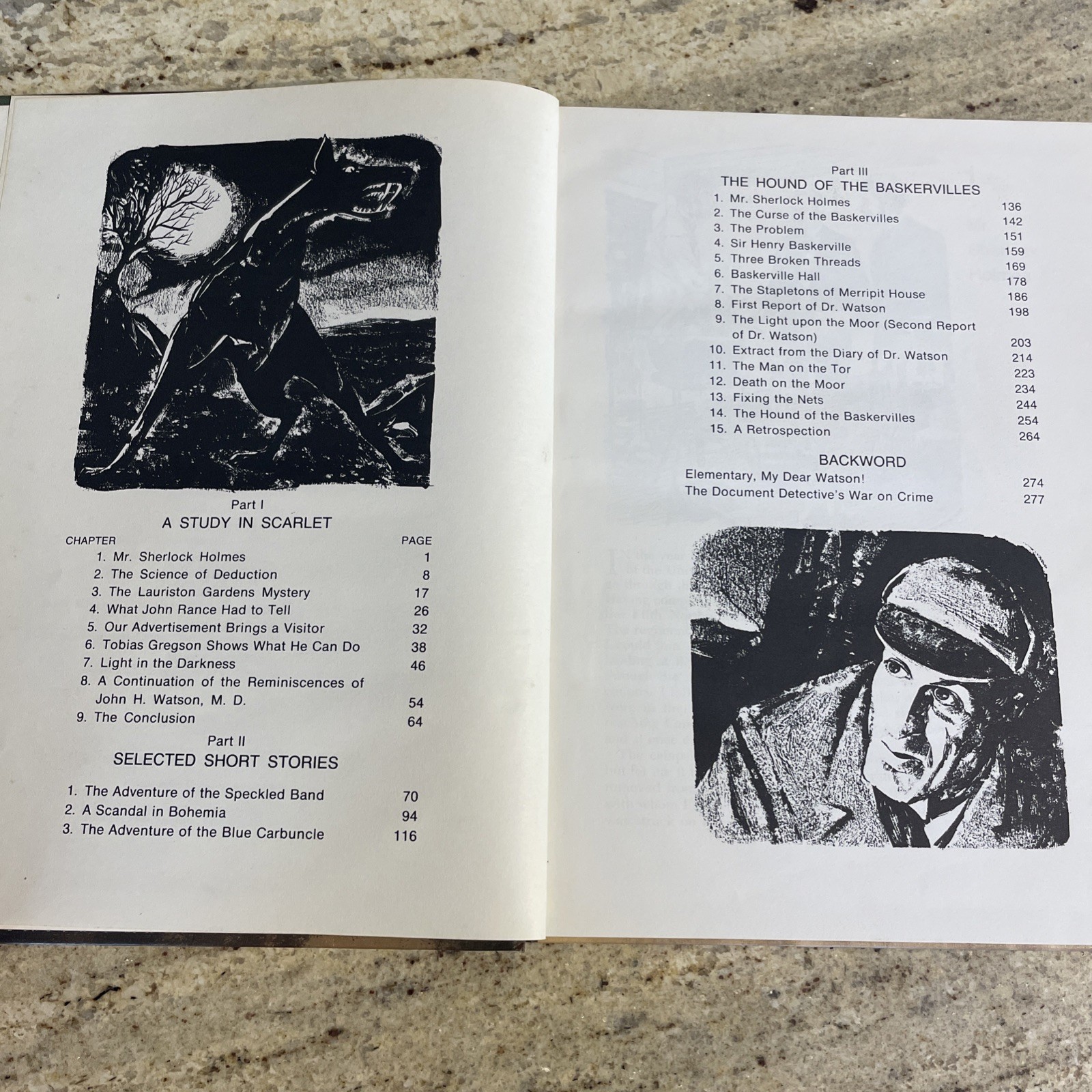 Vintage 1968 Casebook of Sherlock Holmes By A. Conan Doyle (Illustrated, HC)