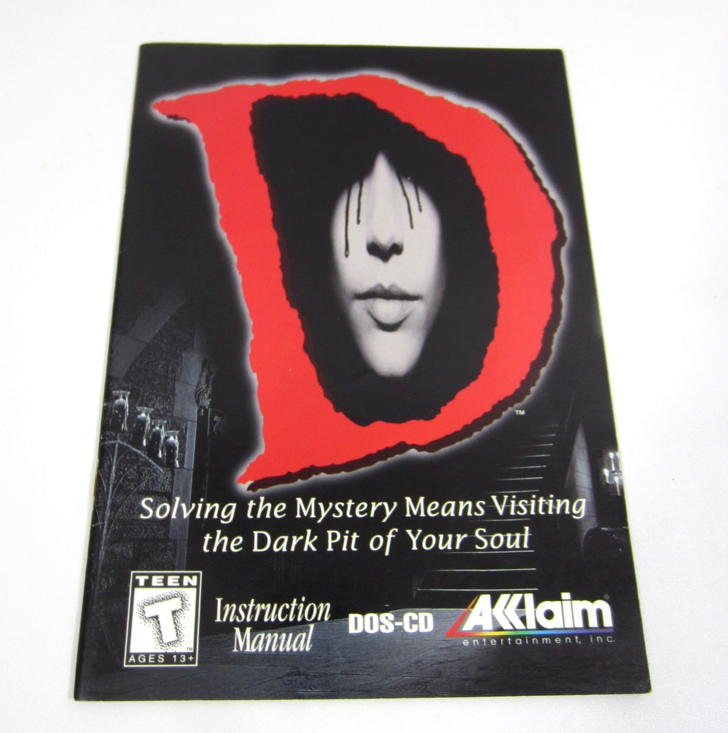 “D” Video Game Acclaim DOS CD ROM Manual ONLY Kenji Eno PC 1995
