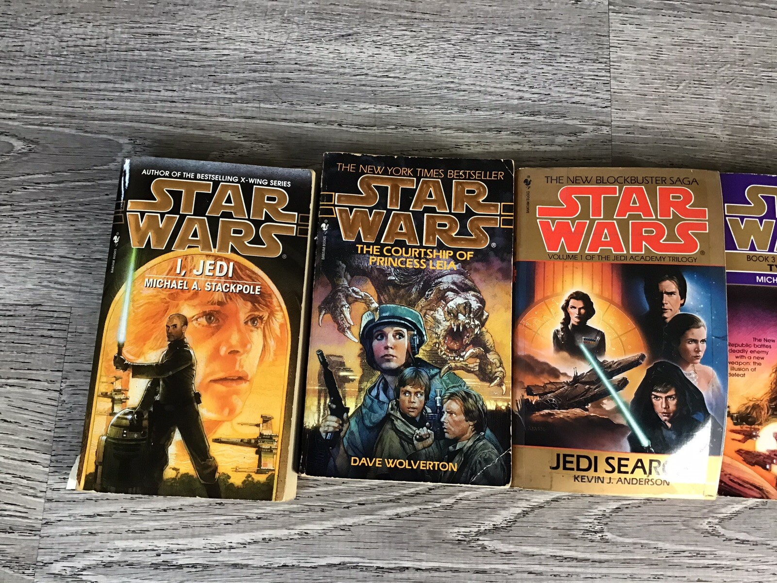 Star Wars Book Lot of 6 – I Jedi, The New Rebellion, Jedi Search Softcover Books