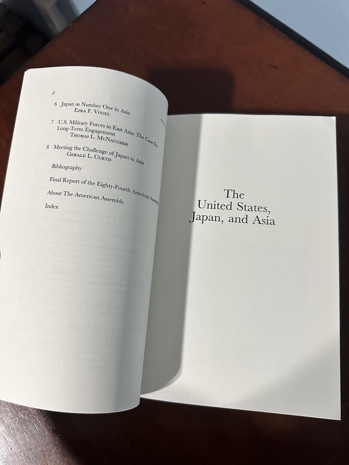 The United States Japan and Asia Challenges for US Policy Gerald Curtis 1994