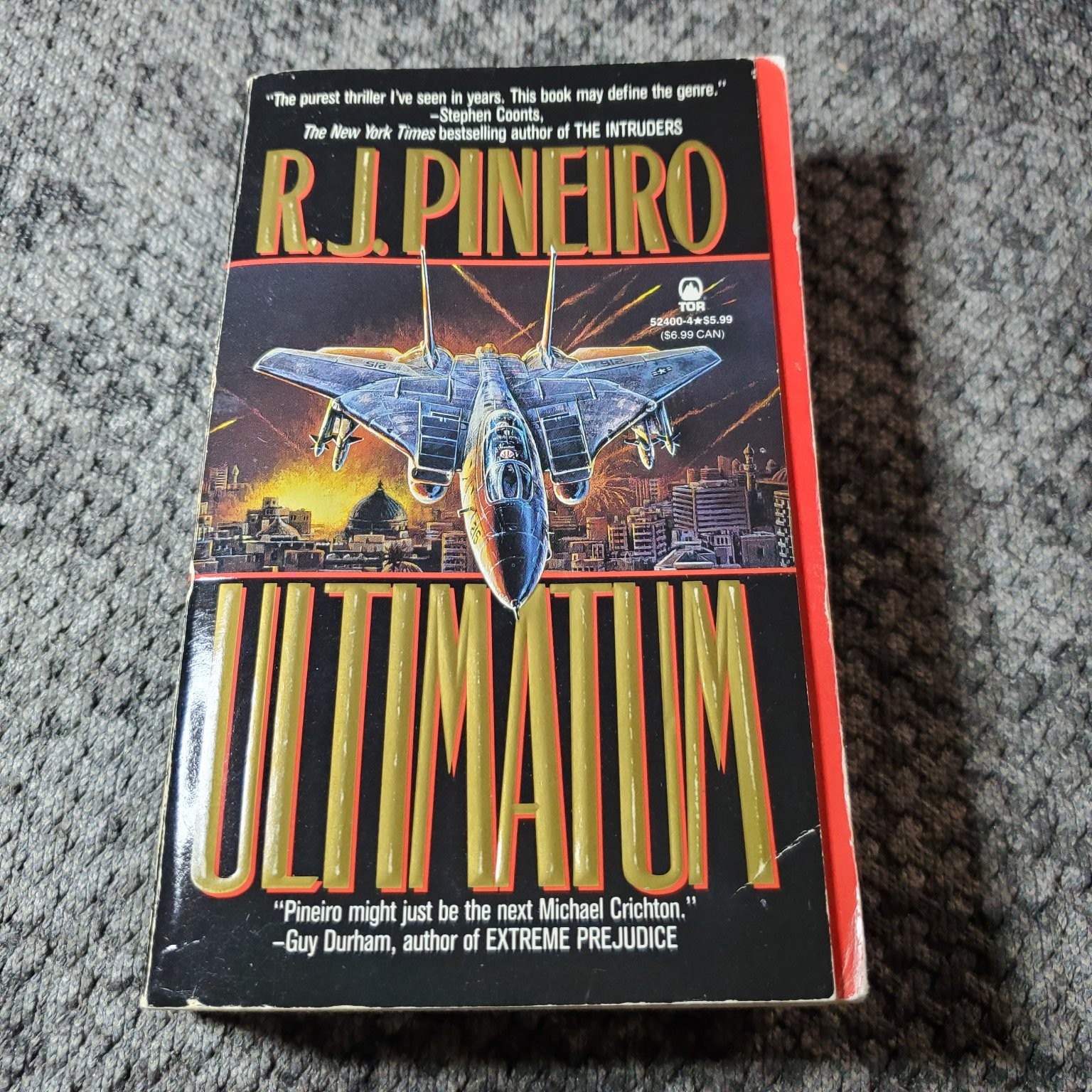Ultimatum R.J. Pineiro 1994 First Edition Thriller Tom Doherty