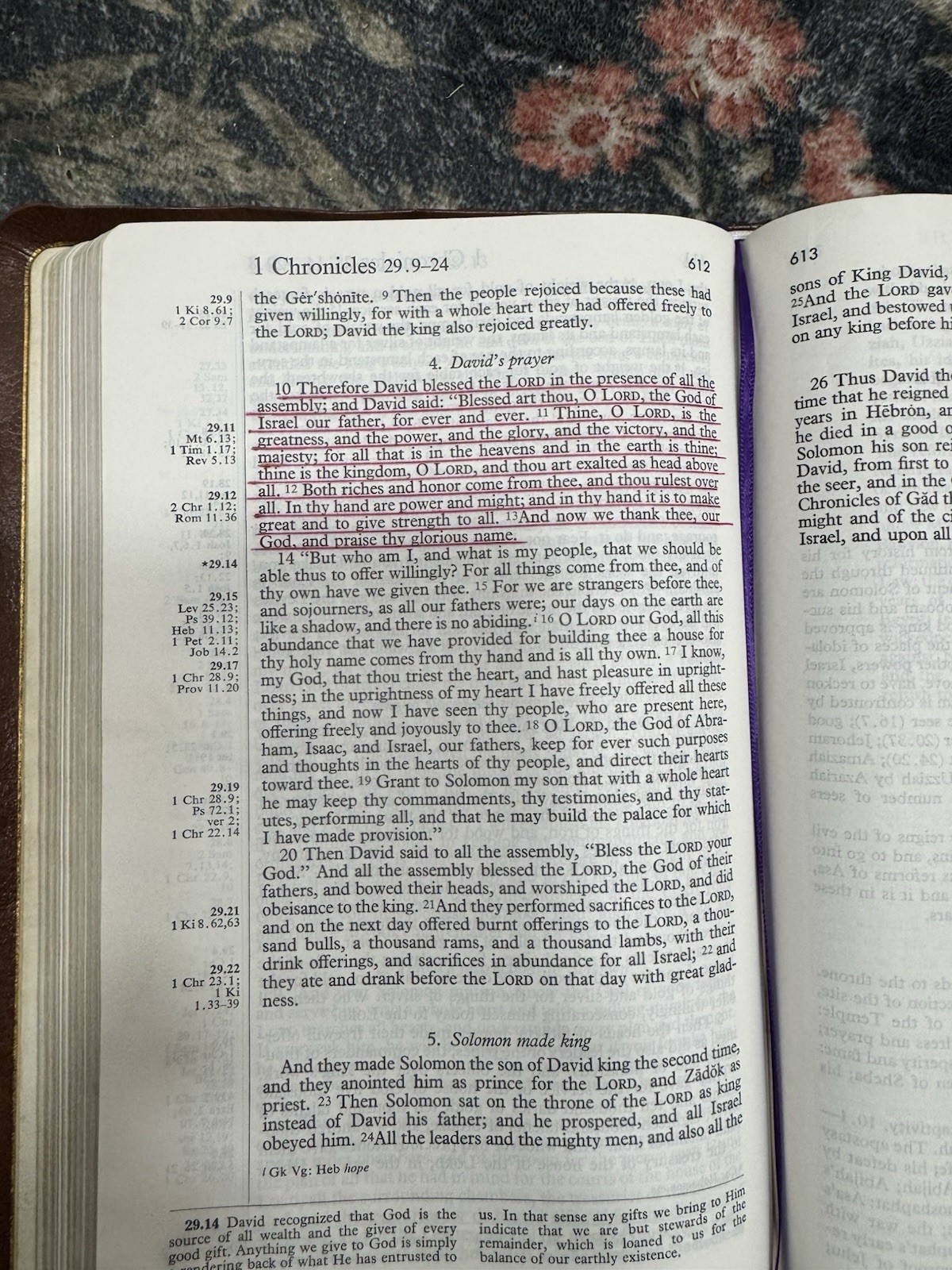 Harper Study Bible 1971 RSV Brown Cowhide Leather