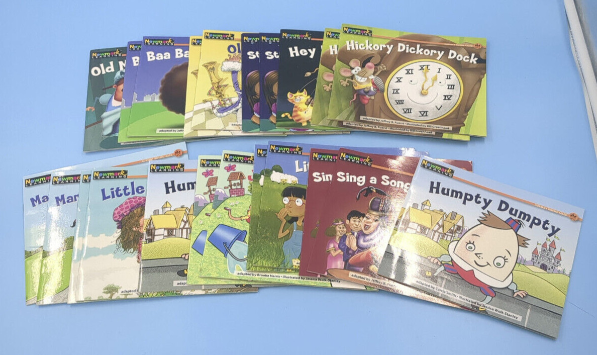 Rising Readers K-1 Nursery Rhyme Books Newmark Learning Paperbacks – 22 Books