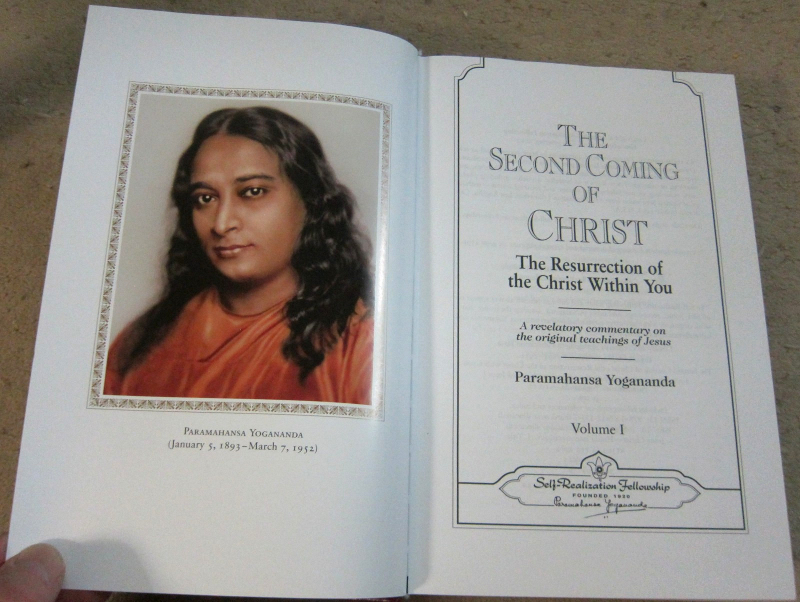 The Second Coming of Christ by Paramahansa Yogananda- 2-Volume set w/slipcase !