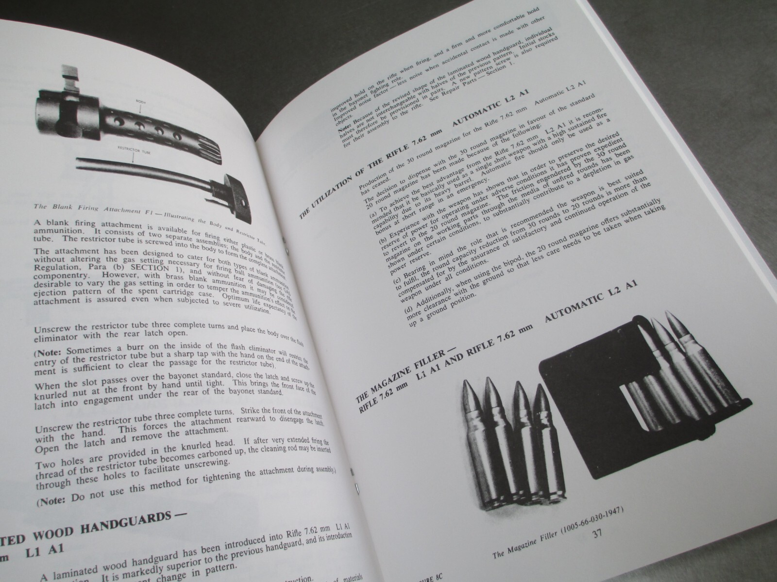 FAL Australian Lithgow L1A1 Rifle Technical Manual & Supplement