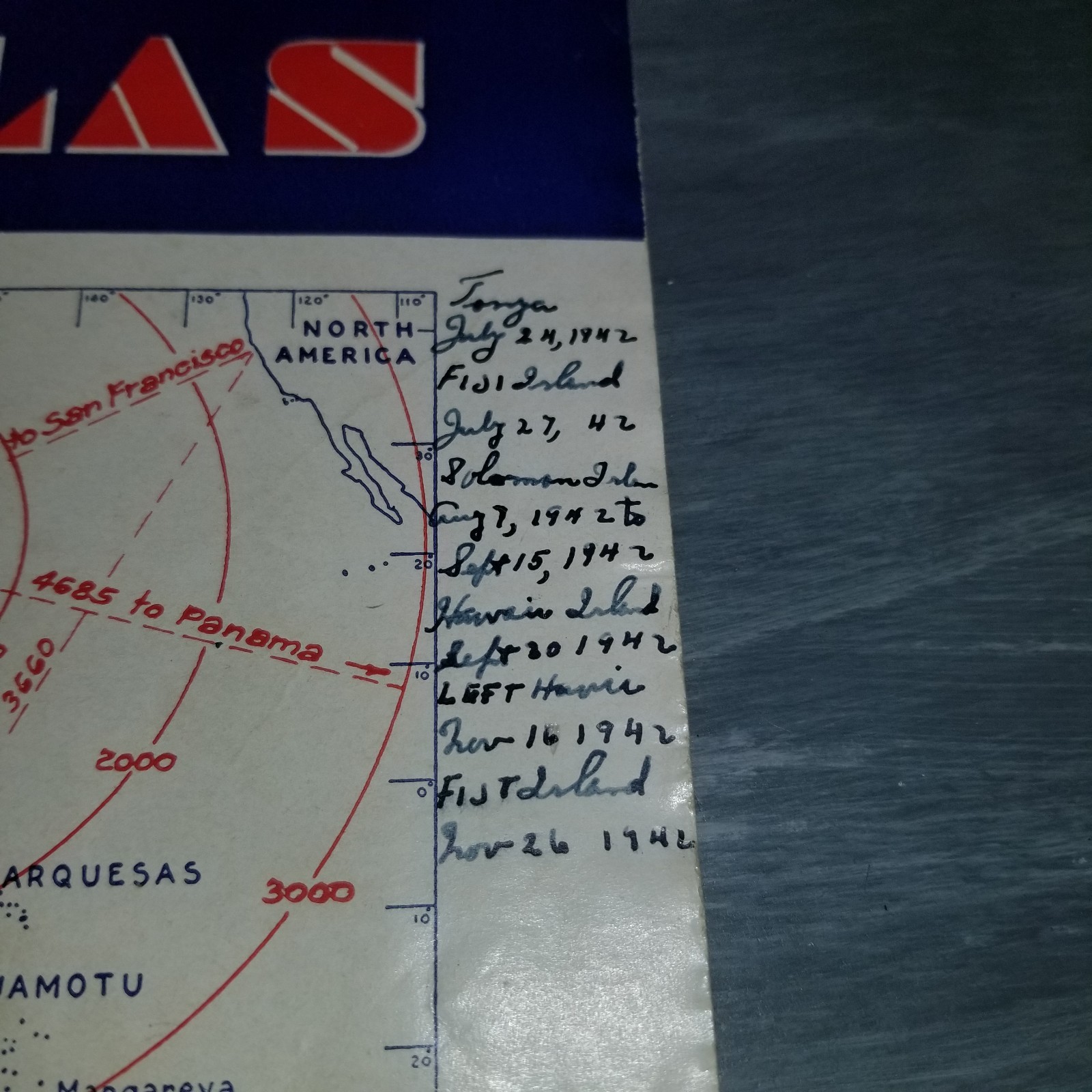 Captain Bryan’s Pacific War Atlas 1942 WWII USS North Carolina BB-55