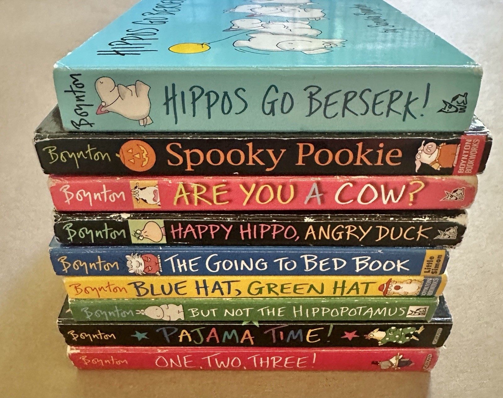 Sandra Boynton Children’s Board Books Lot of 9 Hippos Cows Pookie Pigs