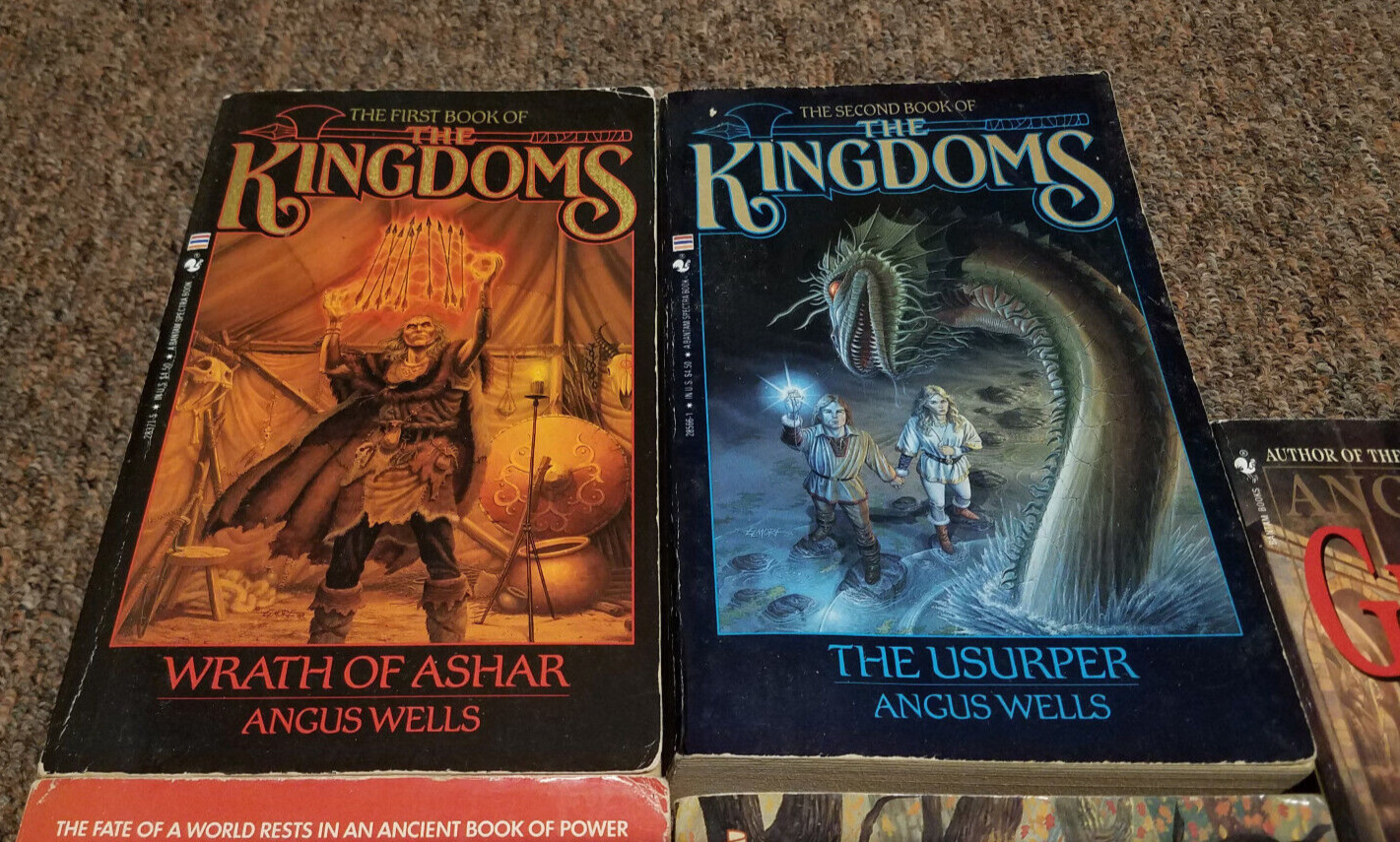 Angus Wells 5 science fantasy books complete SERIES:THE KINGDOMS