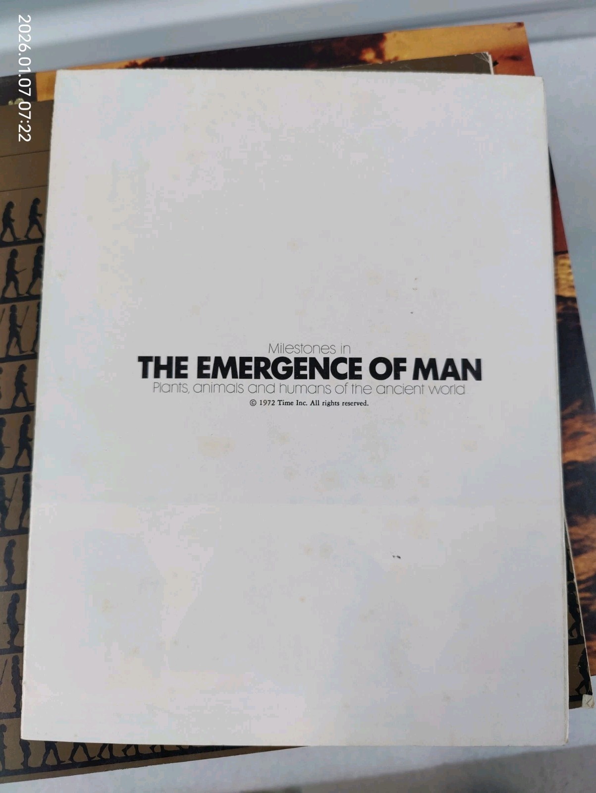 (Complete) 1972 Time-Life Books The Emergence Of Man 20 Volumes Master Index Map