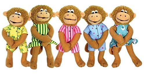 Eileen Christelow Five Little Monkeys Finger Puppet Playset (Merchandise)