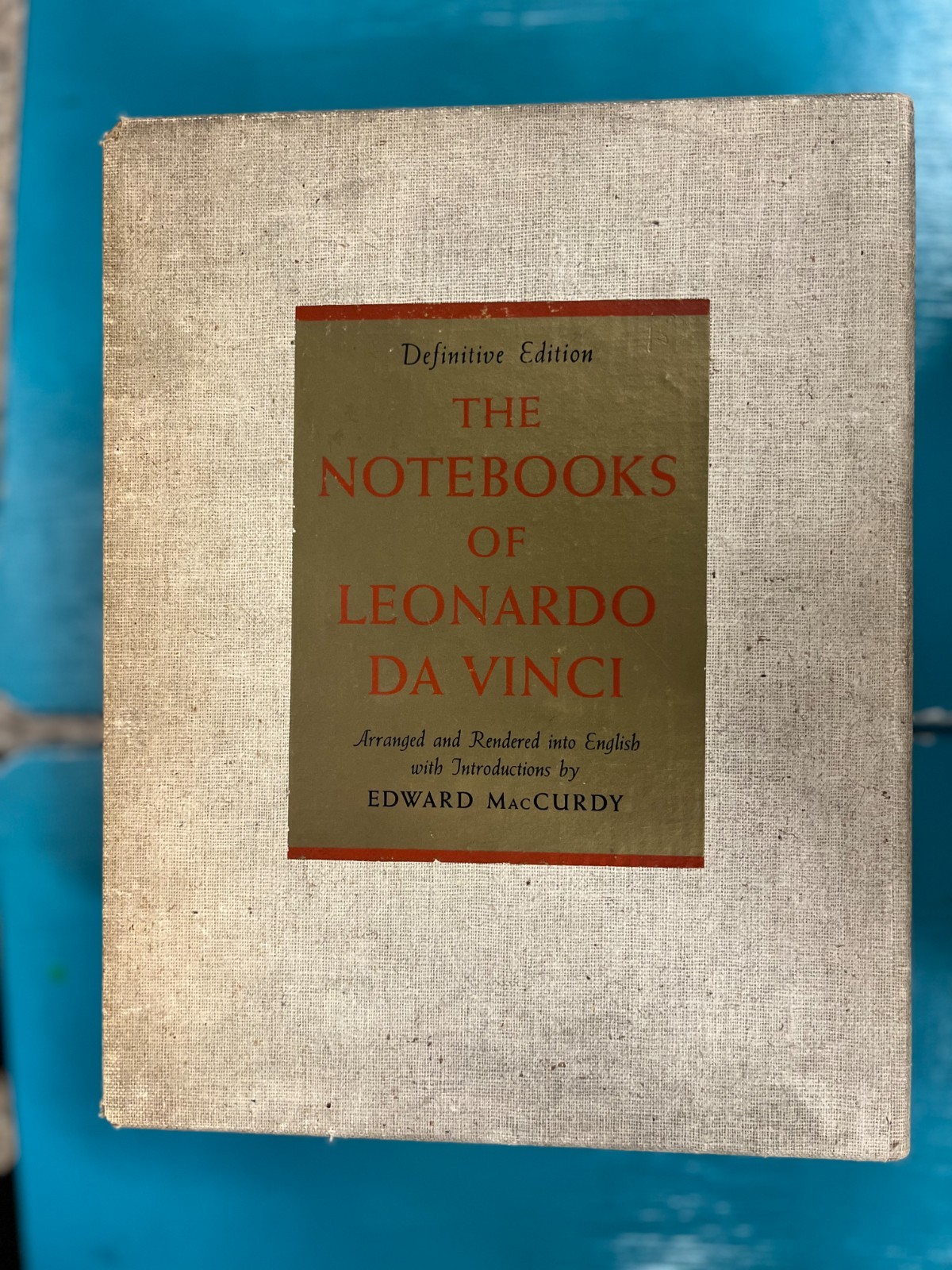 Notebooks of LEONARDO DA VINCI Definitive Edition 2 volume McCurdy 1938 slipcase