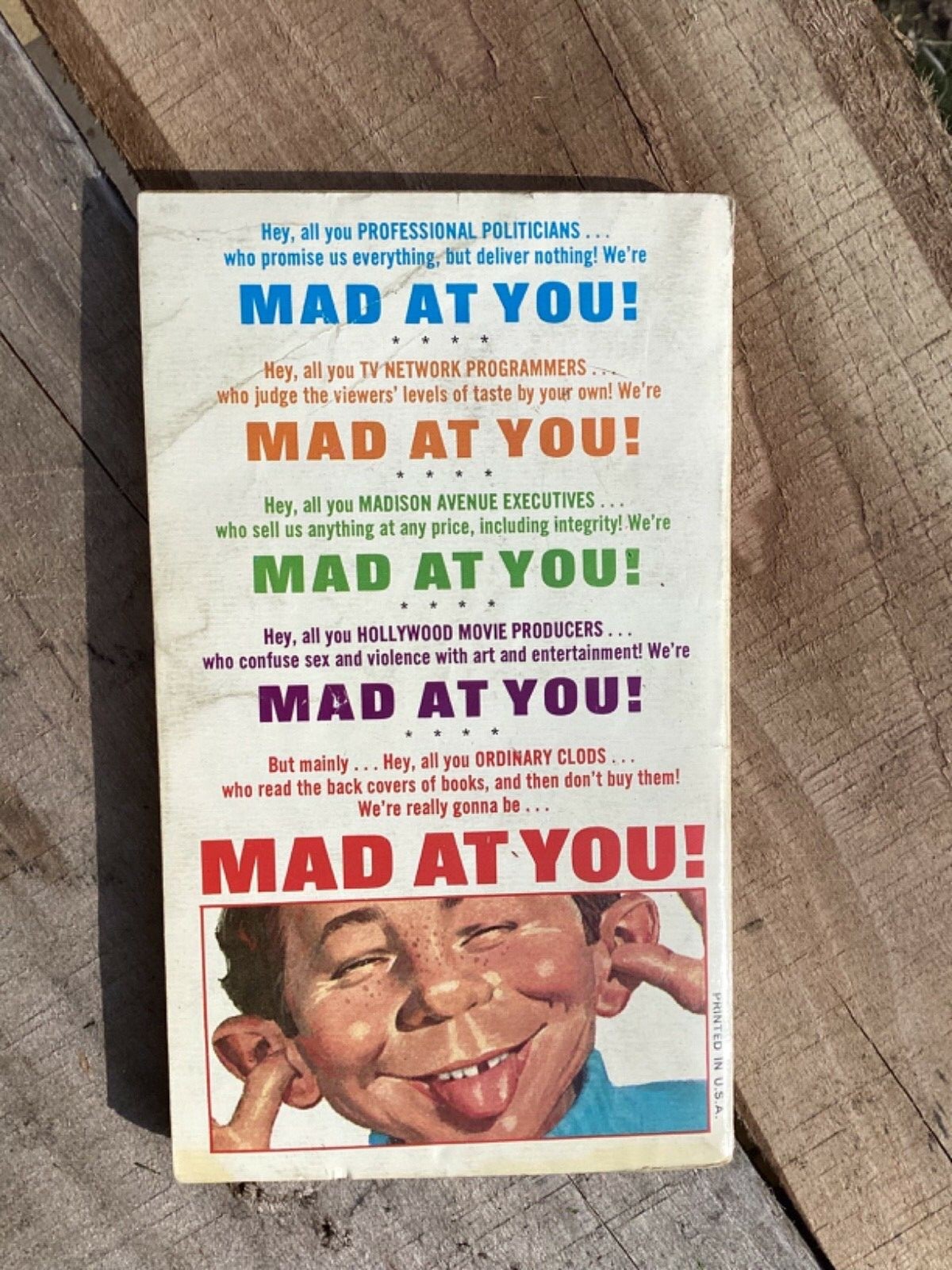 MAD At You Paperback 1st Printing Warner $1.25 76-977 Free Shipping