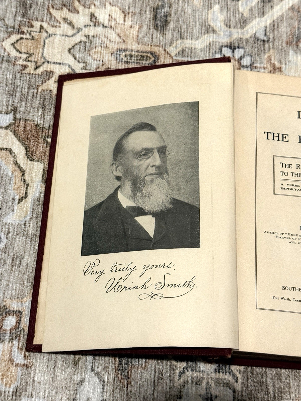 Daniel and the Revelation Prophecy Uriah Smith 1907 Hardcover SDA Adventist 🔥