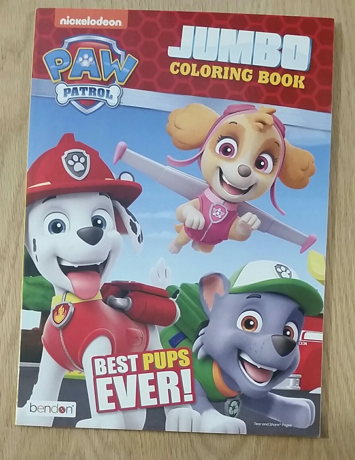 Nickelodeon Paw Patrol “Best Pups Ever” Jumbo Coloring Book