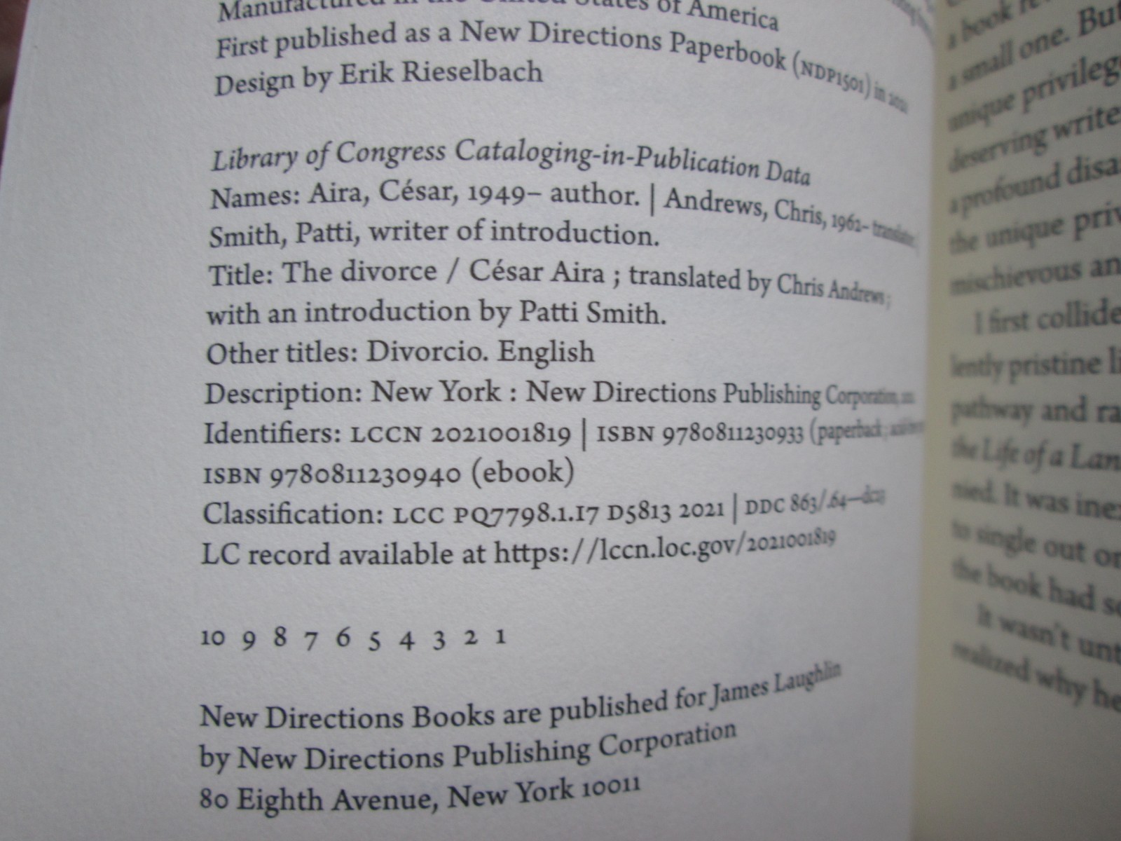 16 Cesar Aira paperback 1st printings US editions