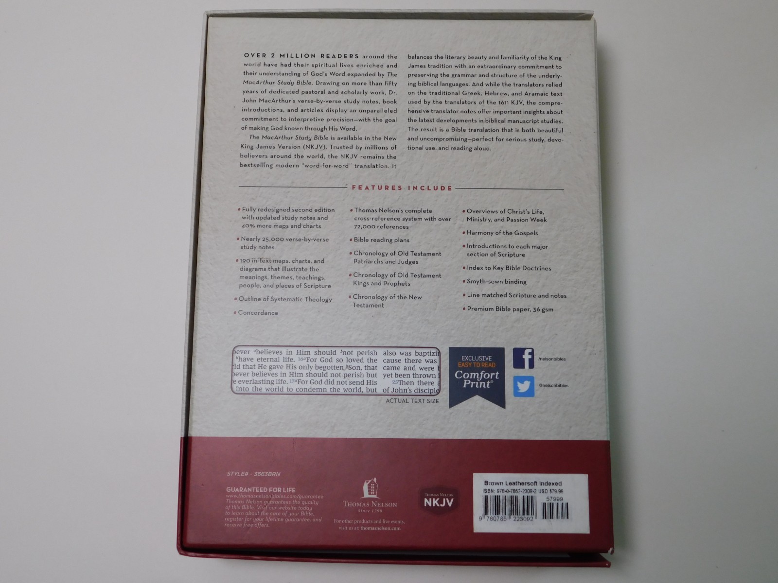 Macarthur Study Bible, 2nd Edition, ESV Leathersoft With (Slightly Damaged) Box