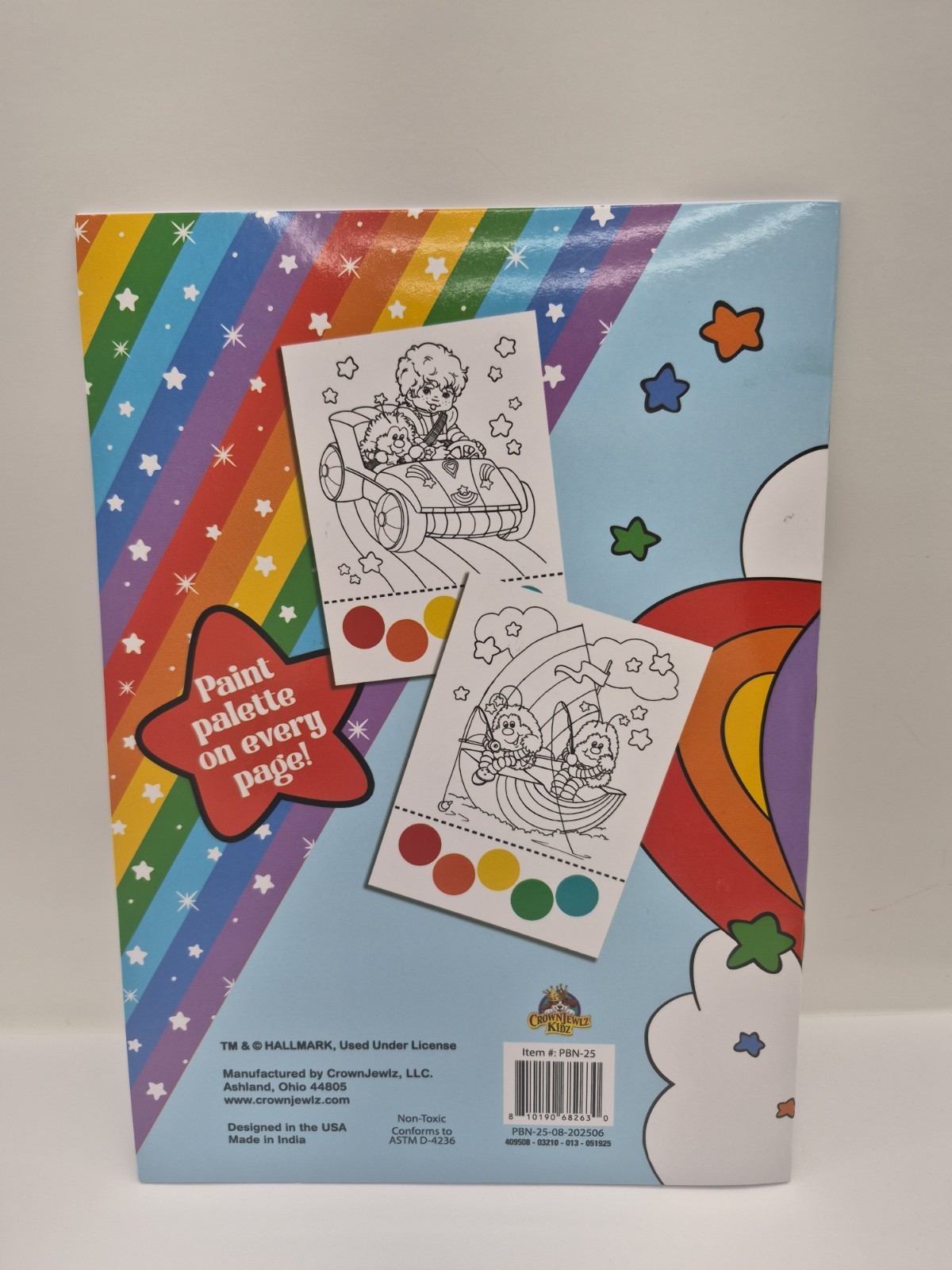 Rainbow Brite Water Painting Book Just Add Water Retro 80s NEW 12 Pages