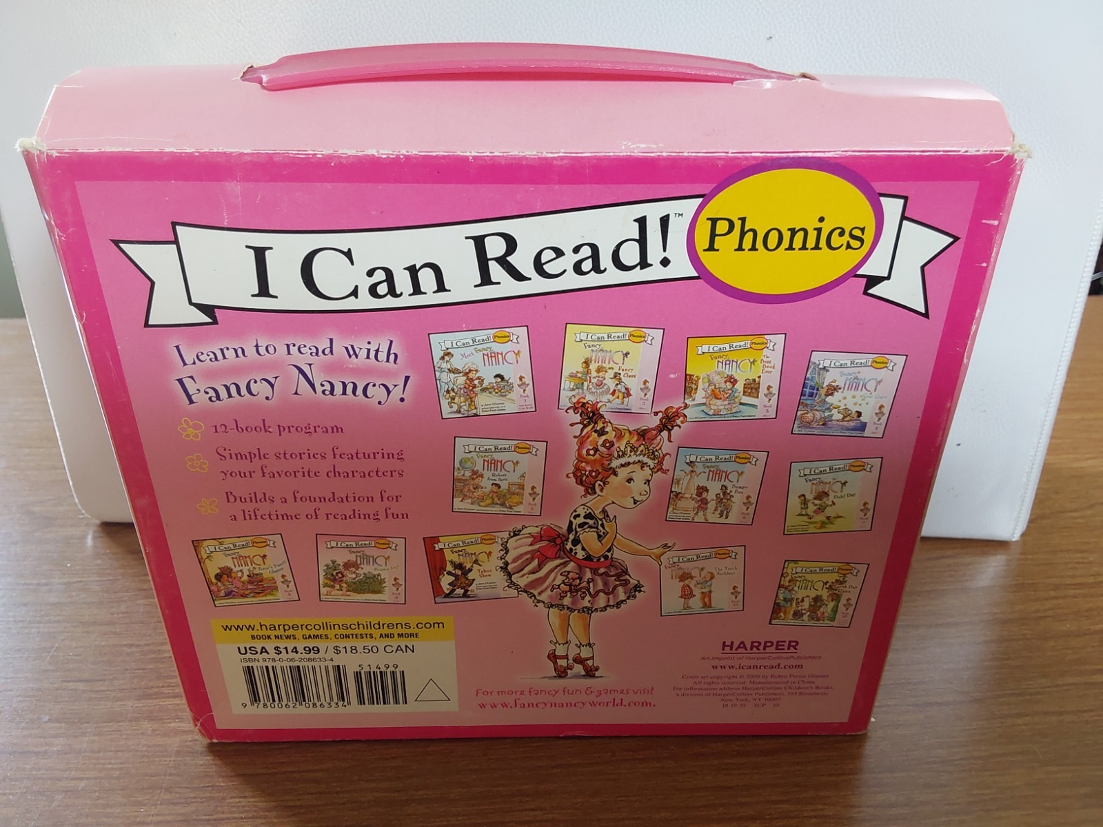 Fancy Nancy I Can Read Phonics Kids Books Lot 12 Carry Case Sight Words Vowels