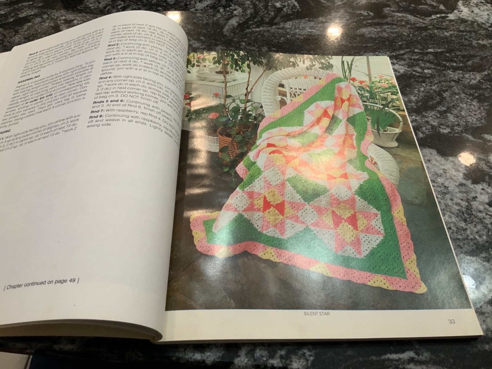 7-Day Afghans softcover book VTG 1985 JEAN LEINHAUSER & RITA WEISS